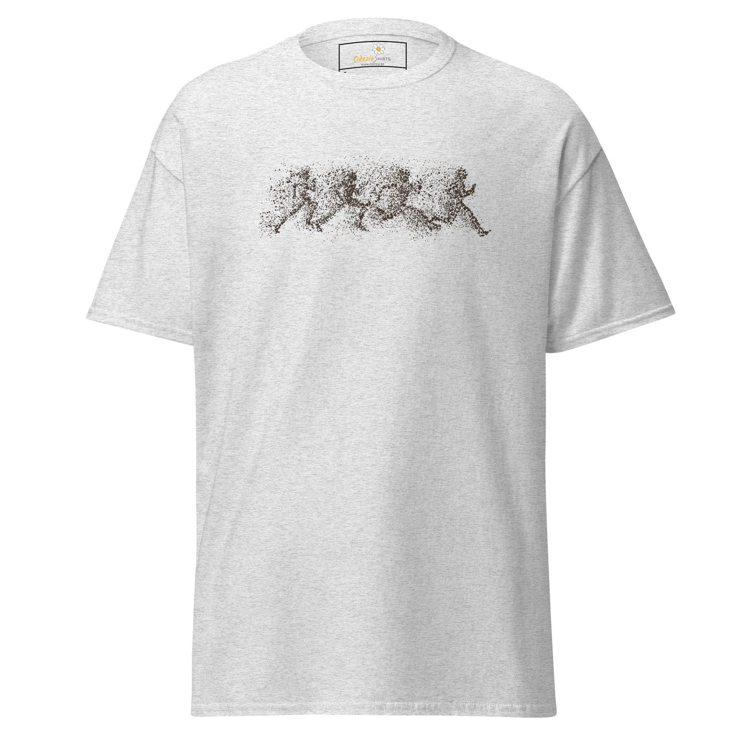 Unisex classic t-shirt - FANTASY DOTS MEN RUNNING - REGULAR - Ash / S