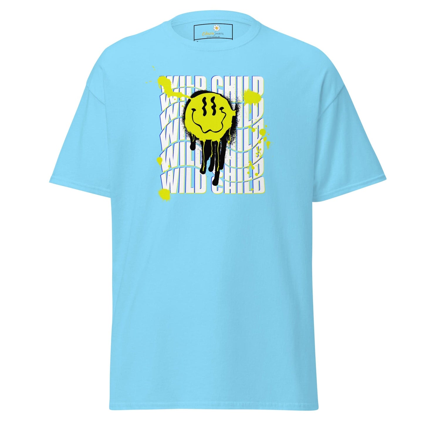 Unisex classic tee - MISC WILD CHILD SMILE - REGULAR - Sky / S