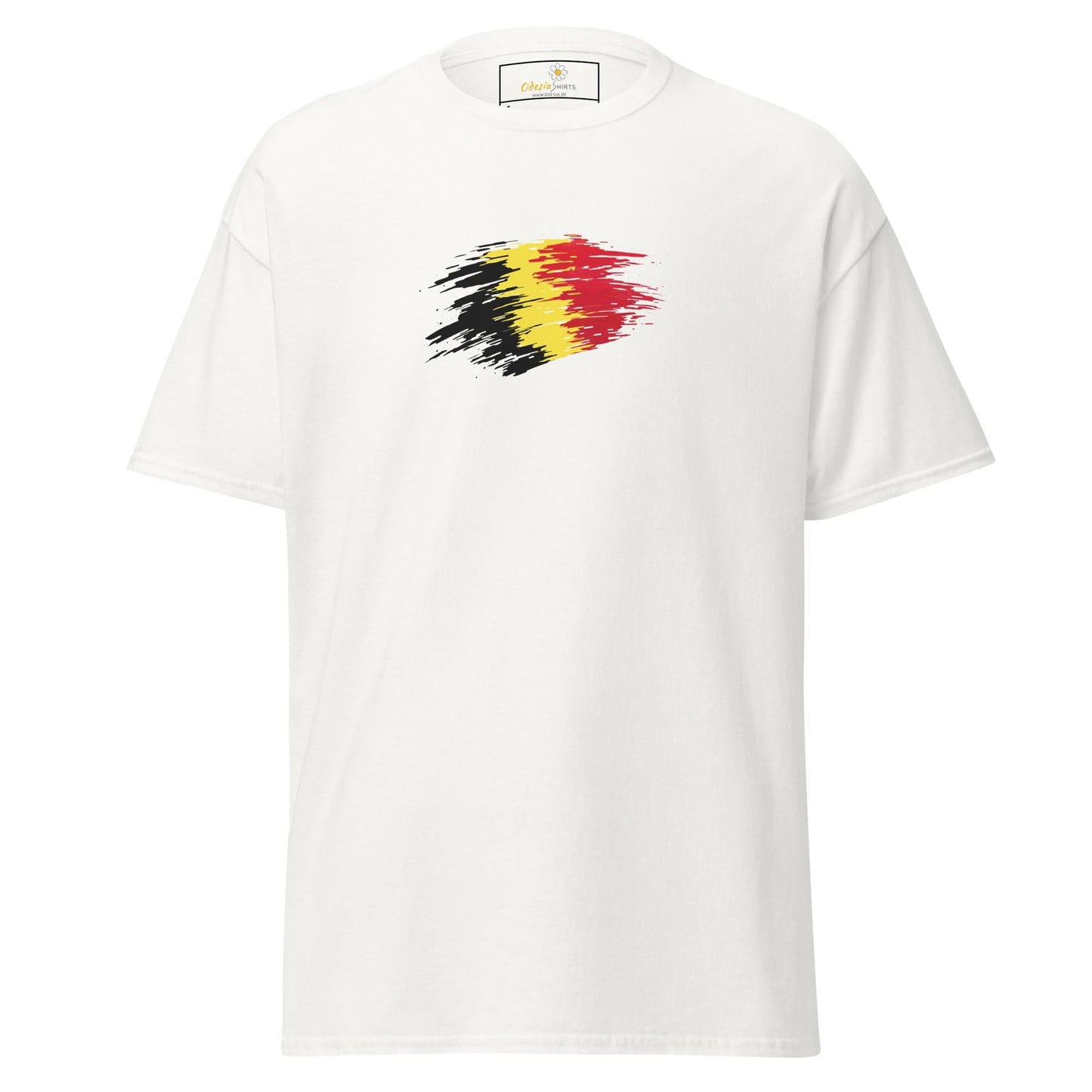 Unisex classic tee - COUNTRY BELGIUM SHAPE - REGULAR - White / S