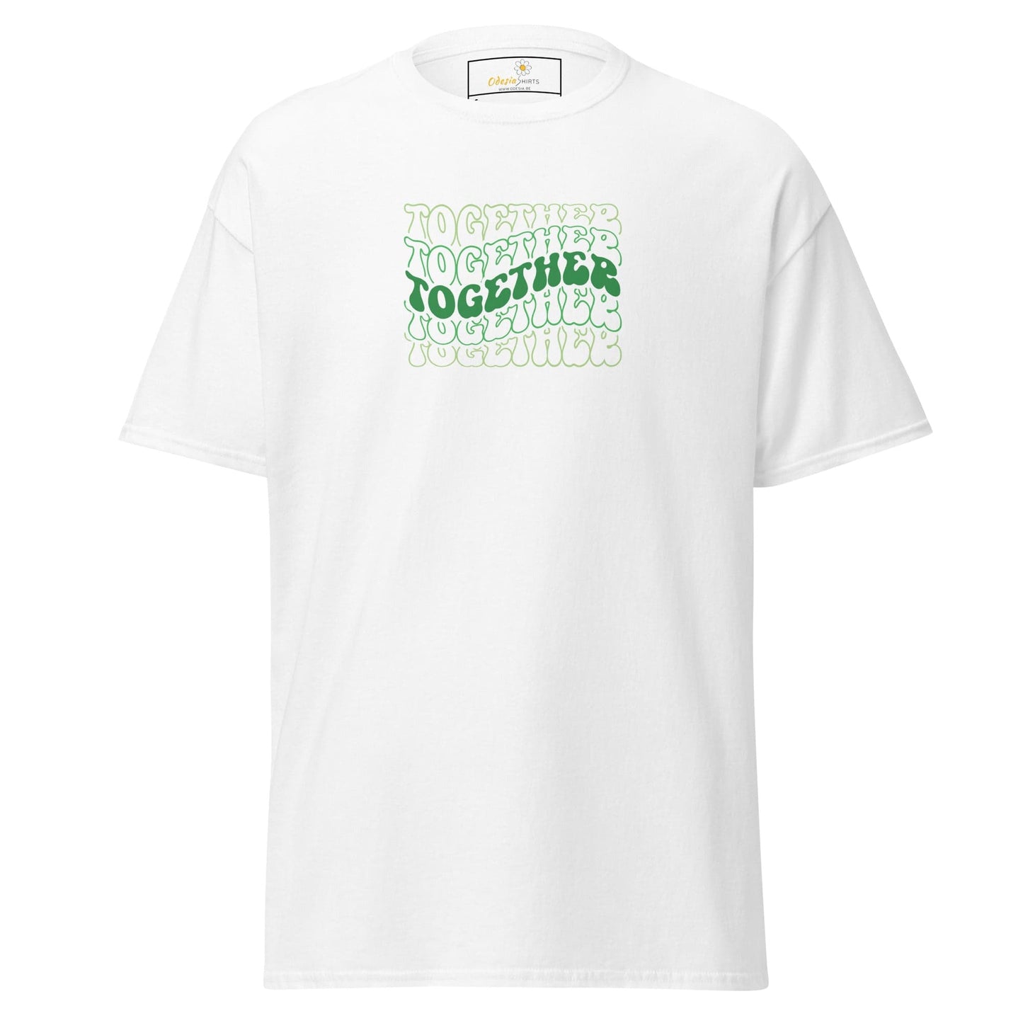 Unisex classic tee - TEXT POSITIVE TOGETHER - REGULAR - White / S