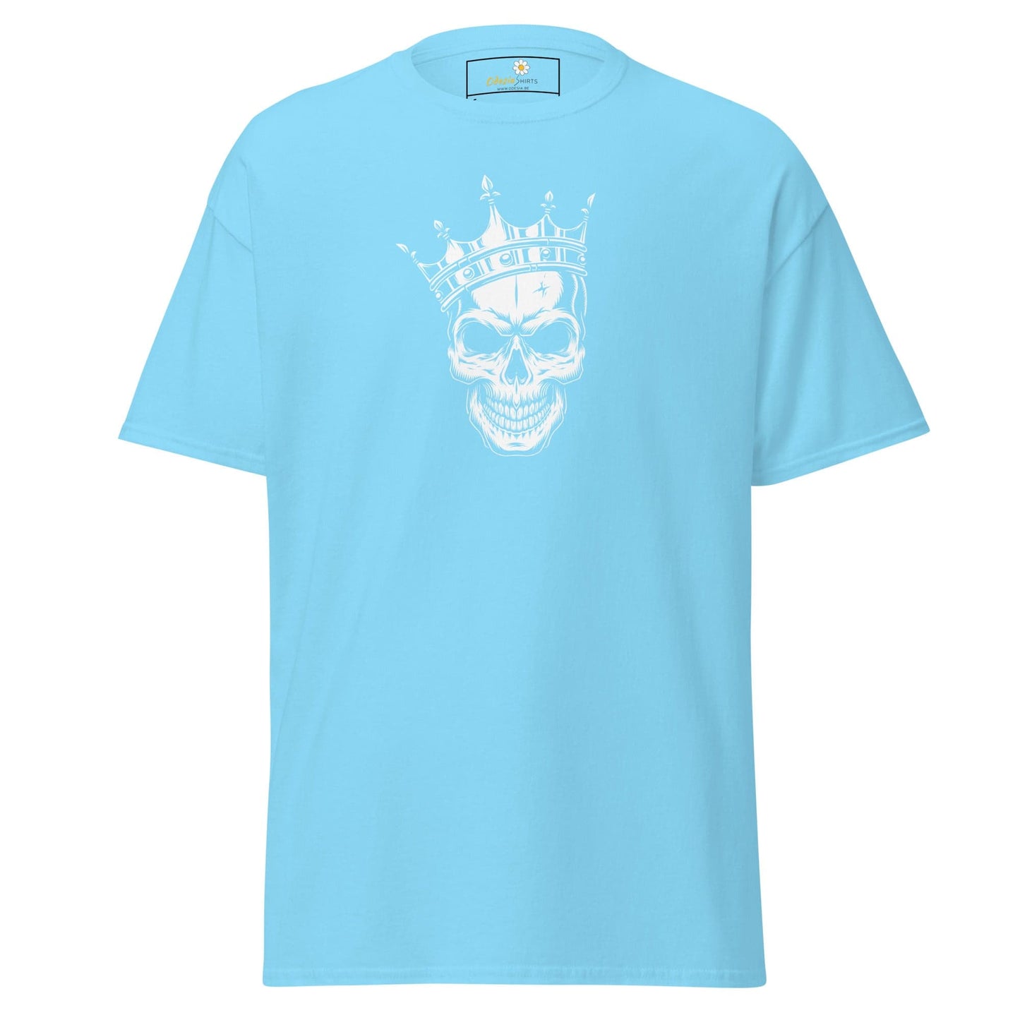 Unisex classic t-shirt - SKULL KING - REGULAR - Sky / S