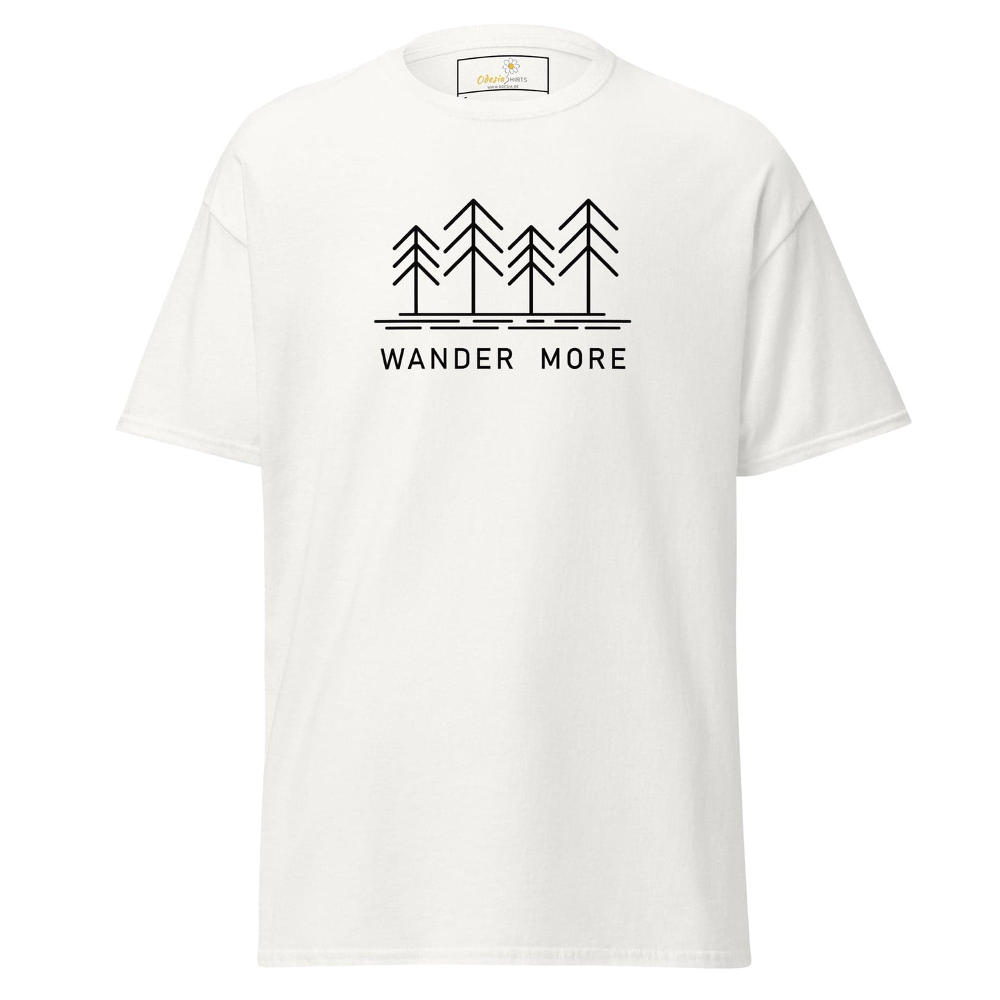 Unisex classic t-shirt - ADVENTURE WANDER MORE - REGULAR - White / S