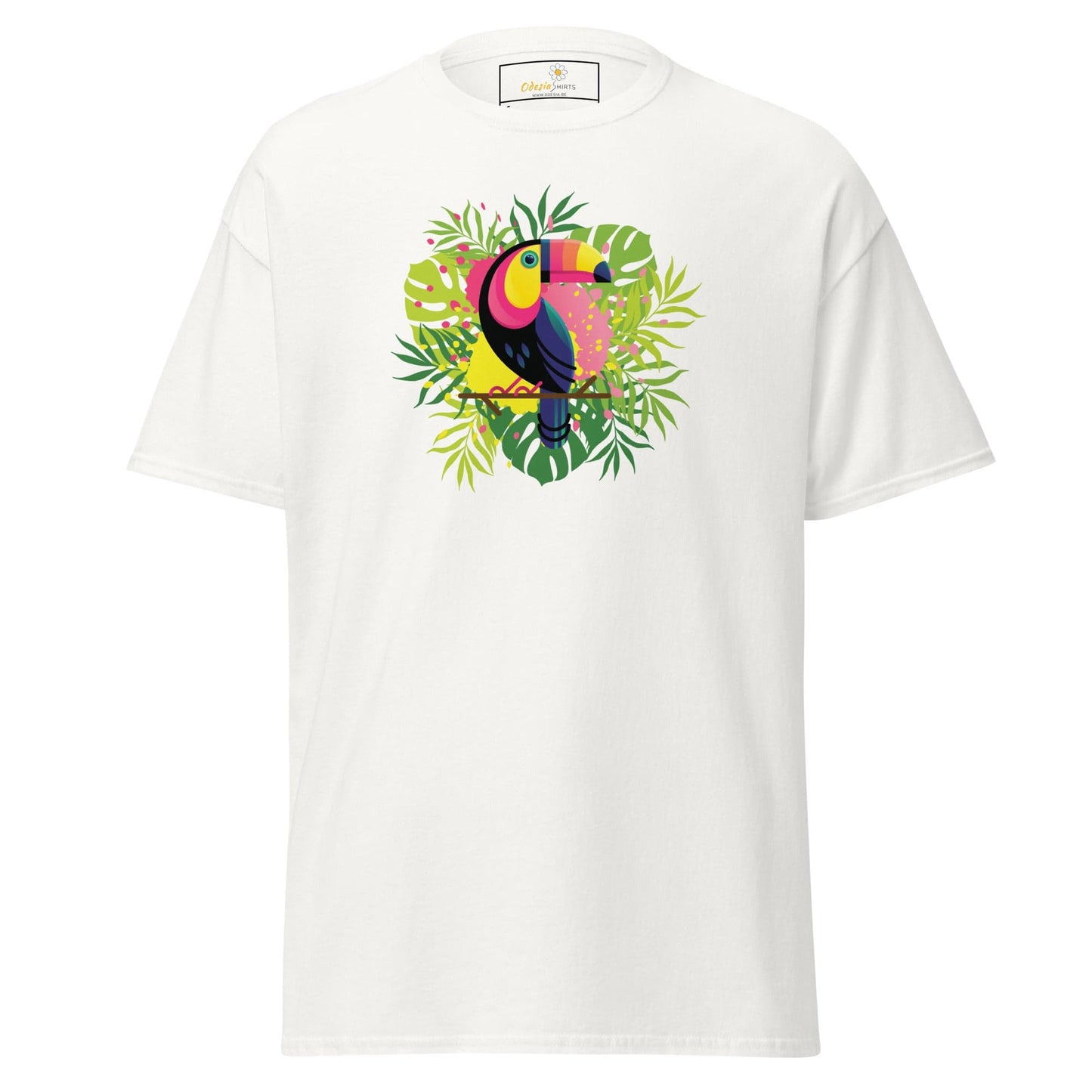 Unisex classic t-shirt - WILDLIFE PARADISE TOUCAN - REGULAR - White / S