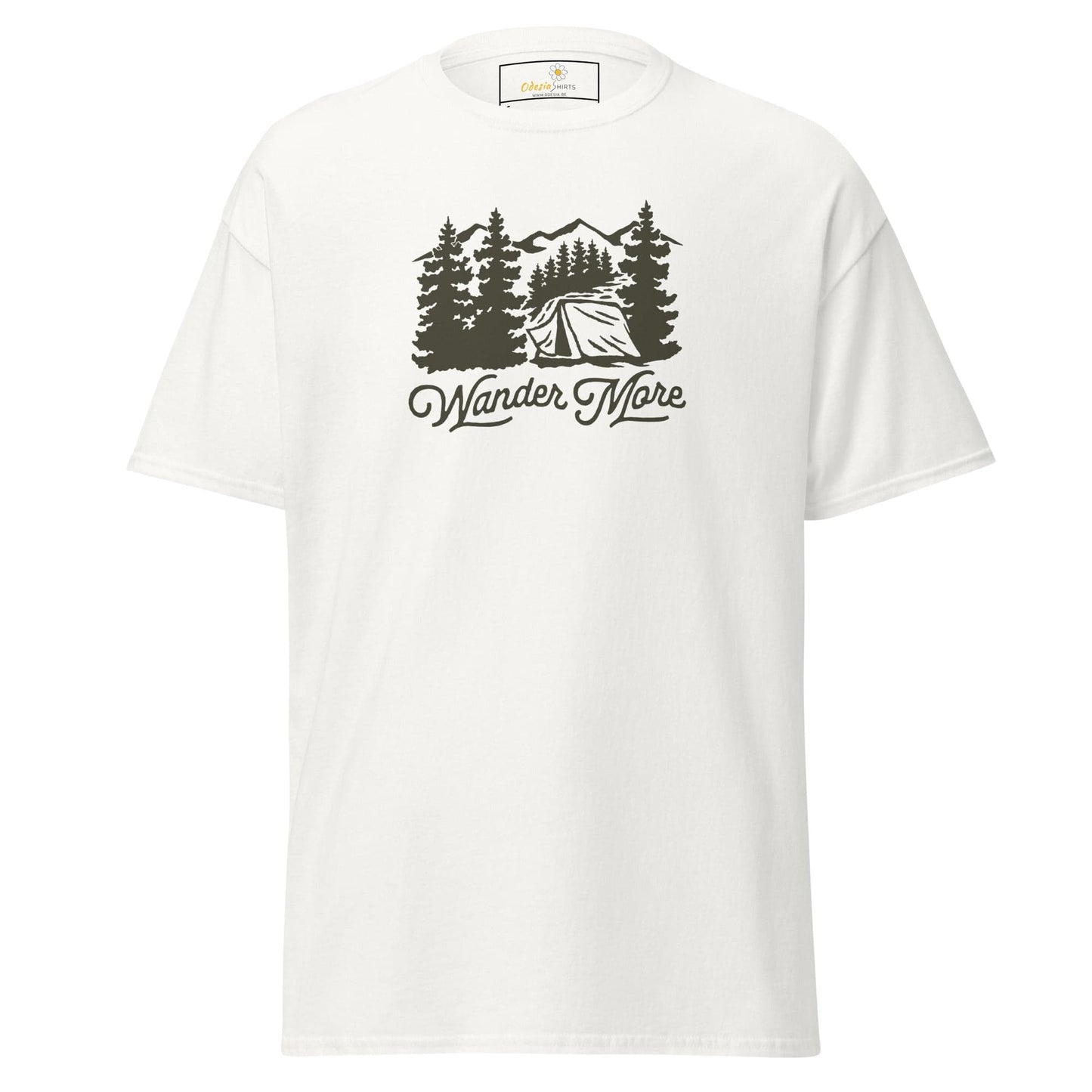 Unisex classic t-shirt - ADVENTURE OUTDOORS WANDER - REGULAR - White / S