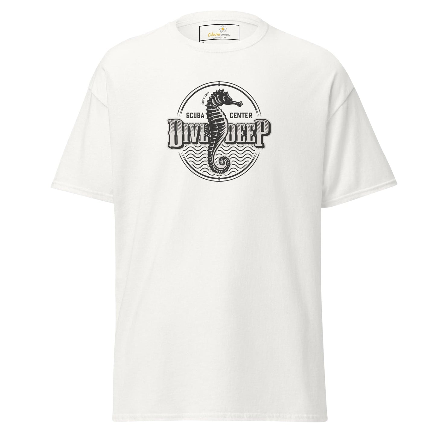 Unisex classic t-shirt - SEALIFE SEA HORSE DIVE DEEP - REGULAR - White / S
