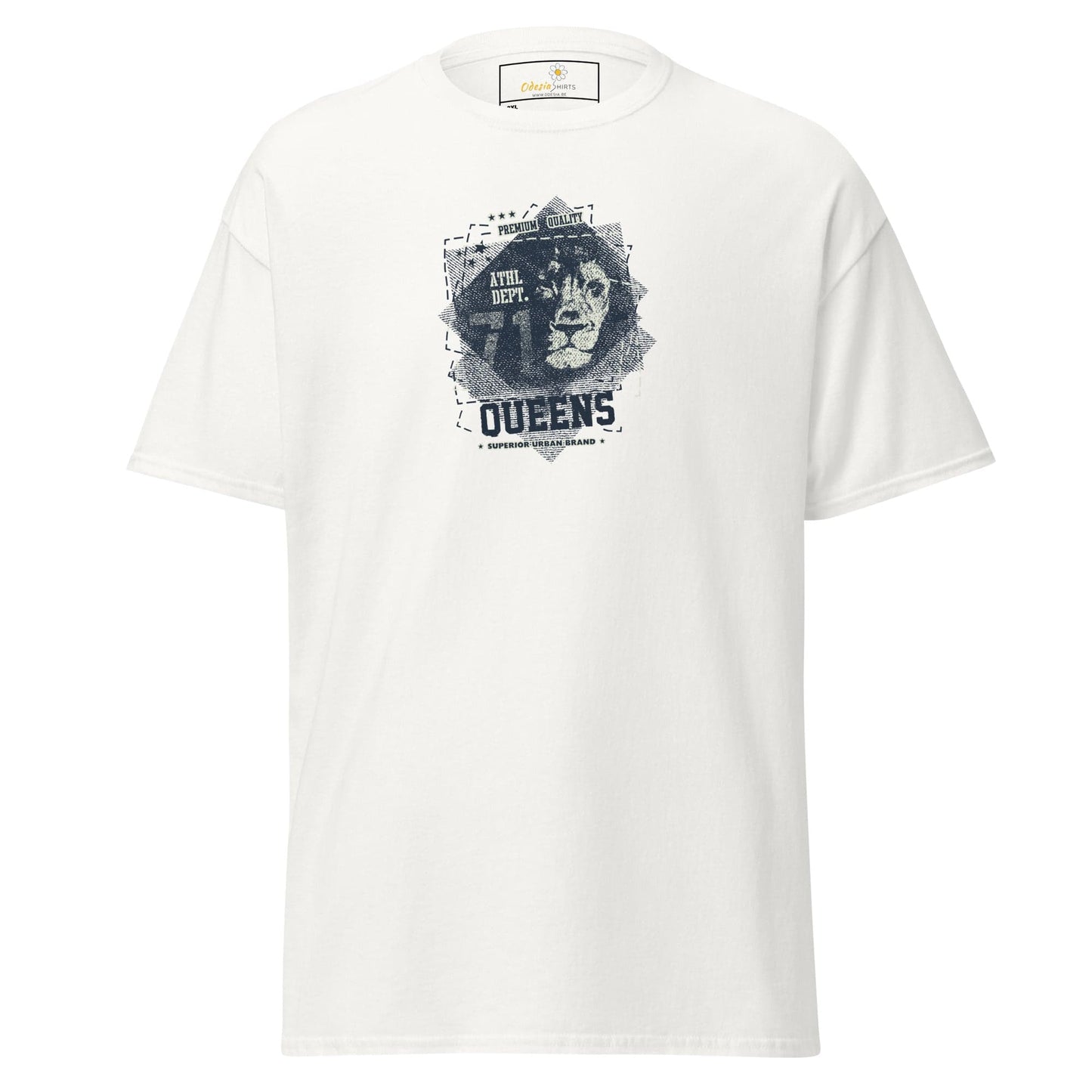 White graphic tee shirt for men and women in 2XL to 5XL sizes