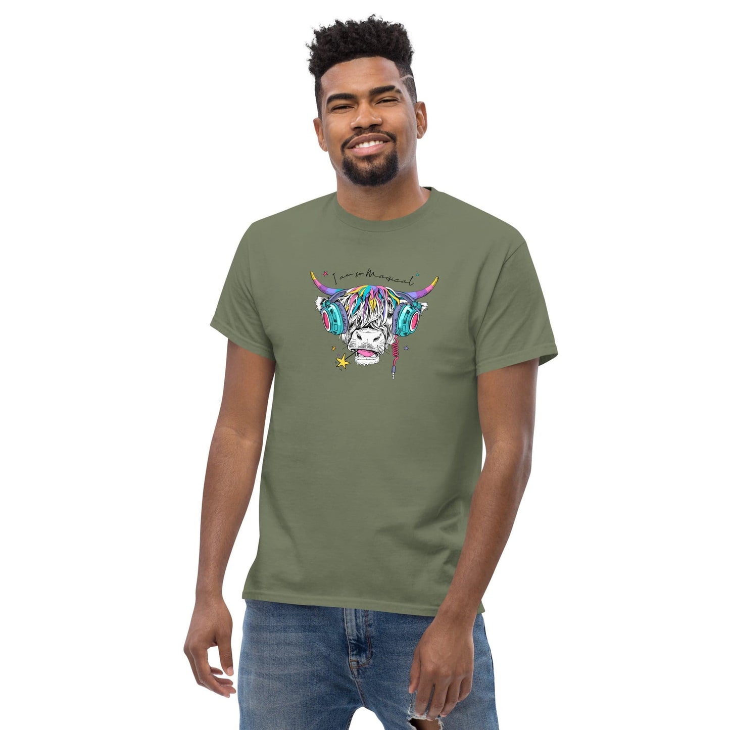 Art T-shirt Design Tee • Man / Woman • [s-xl] - Military Green / s