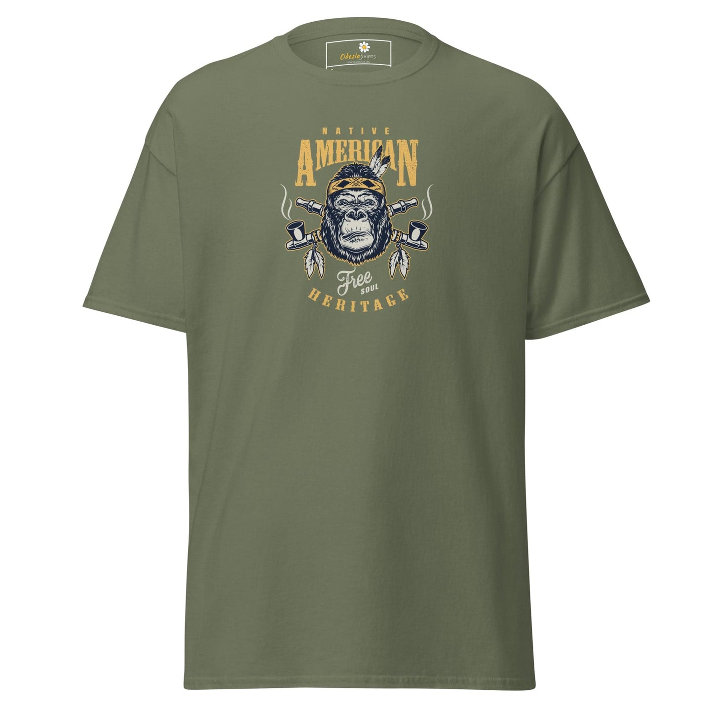 Art T-shirt Design Tee • Man / Woman • [s-xl] - Military Green / s