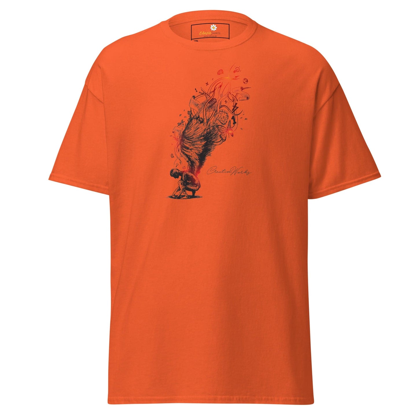 Art T-shirt Design Tee • Men / Women • [2xl-5xl] - Orange / 2xl