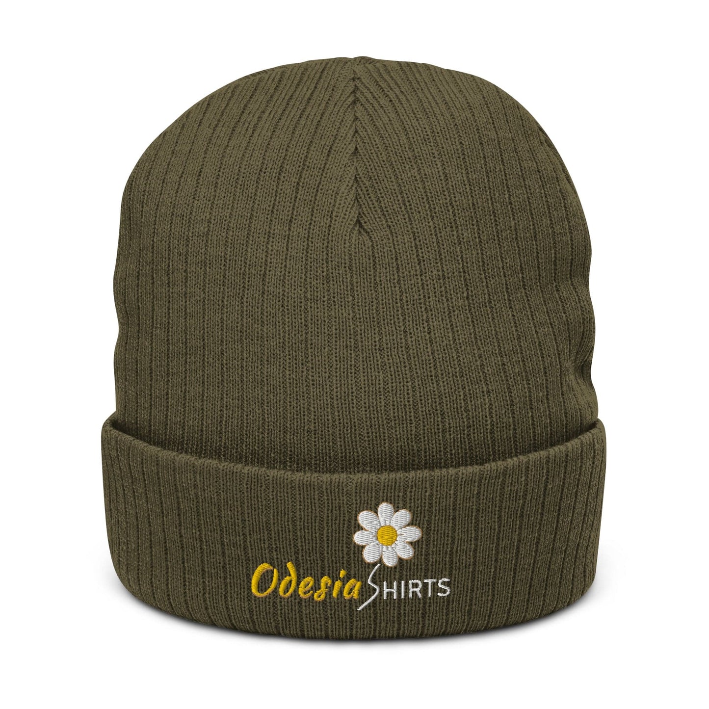 Ribbed knit beanie - Olive