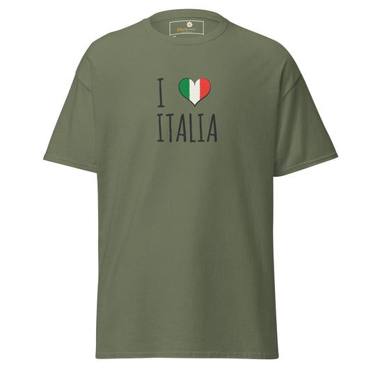 Unisex classic tee - COUNTRY I LOVE ITALY - BIG - Military Green / 2XL