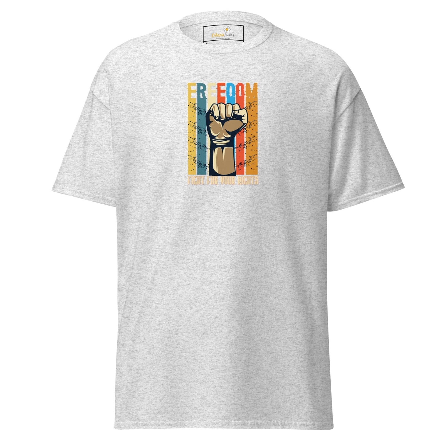 Unisex classic tee - MISC FIGHT FOR FREEDOM - REGULAR - Ash / S