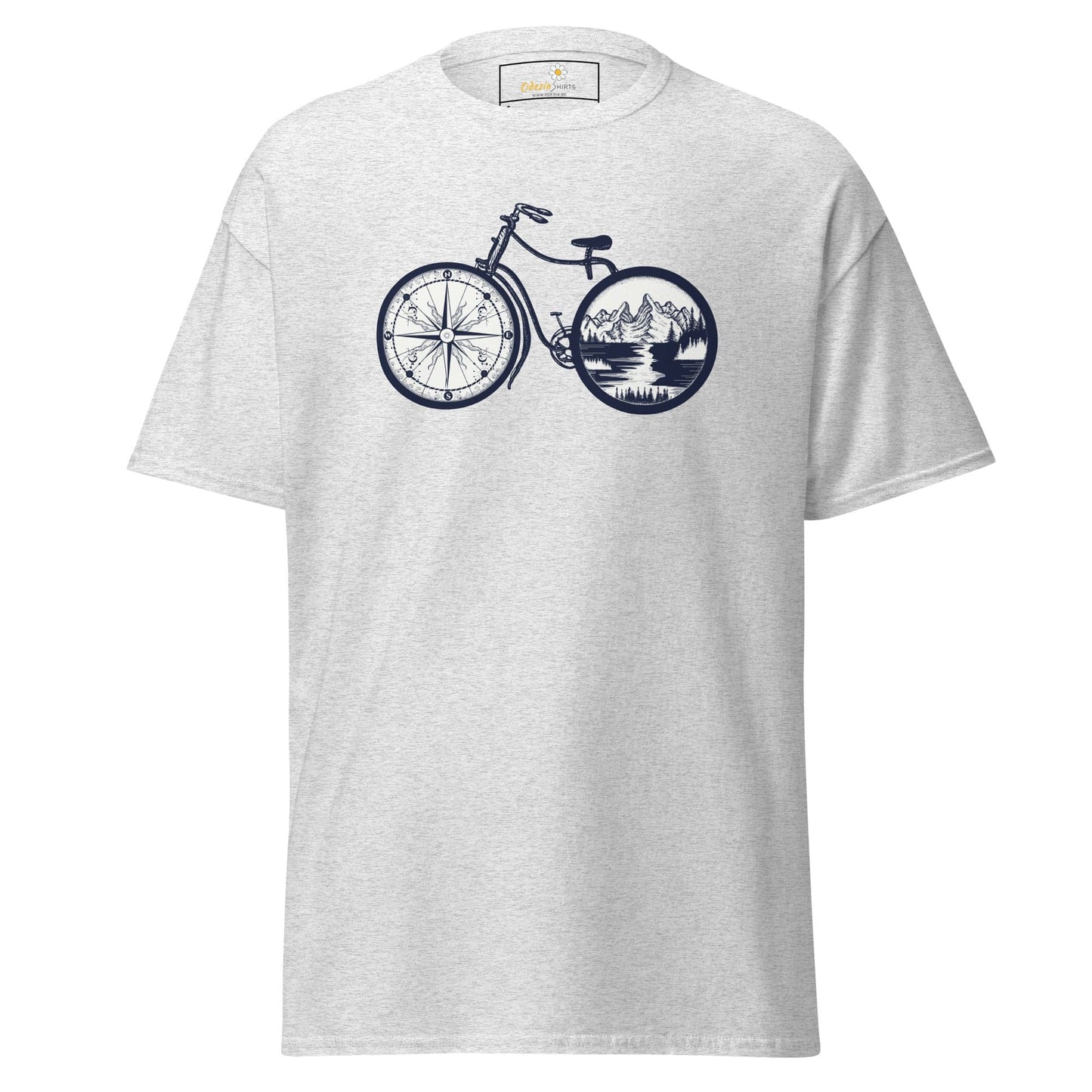Unisex classic t-shirt - SPORT BIKE DIRECTION MOUNTAINS - REGULAR - Ash / S