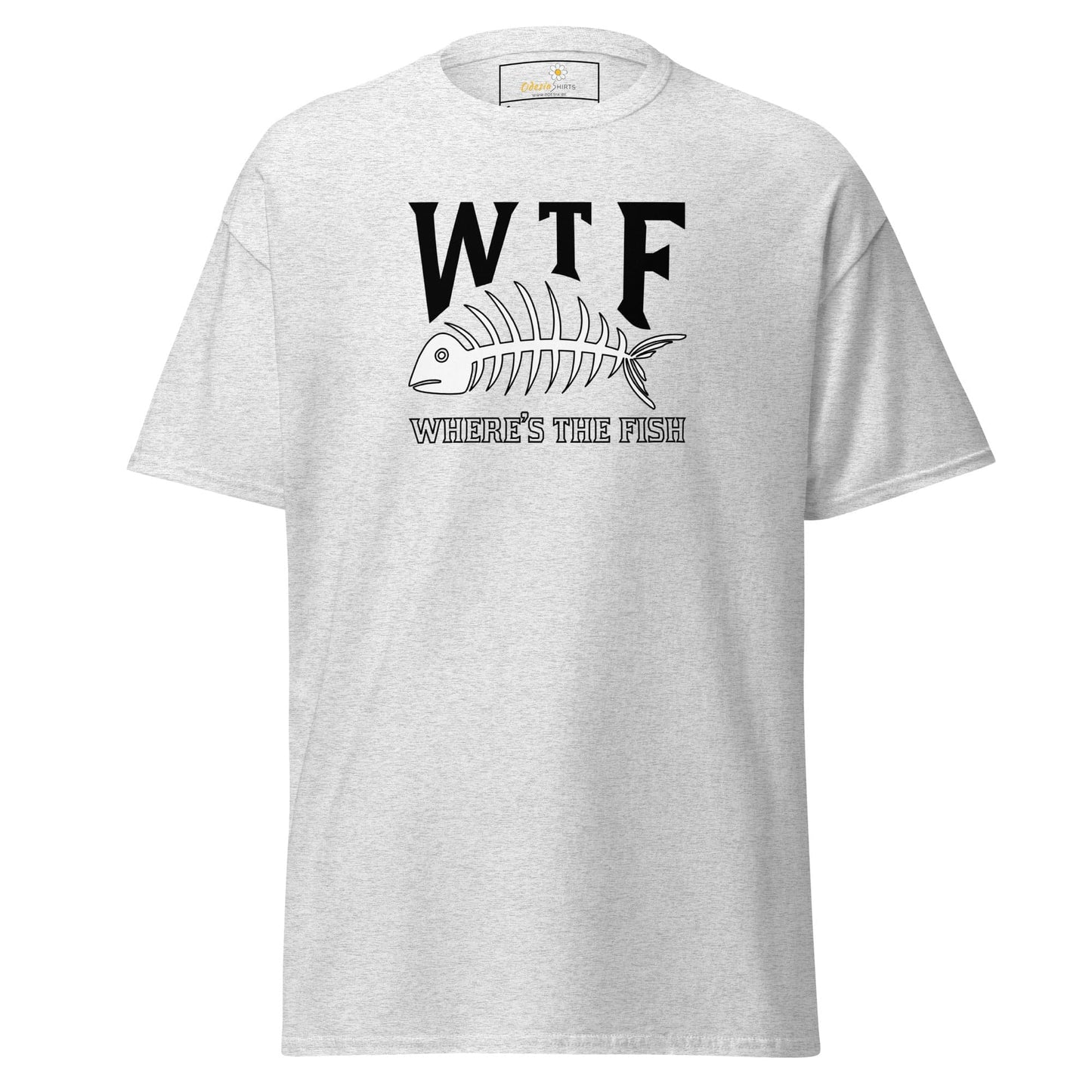 Unisex classic t-shirt - FUN WHERES THE FISH - REGULAR - Ash / S