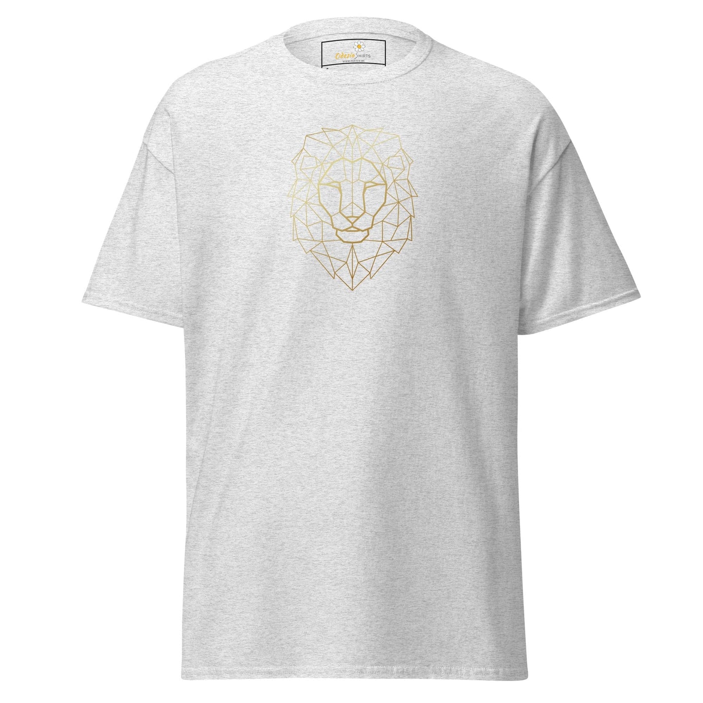 Unisex classic tee - WILD LIFE LION HEAD LINES - REGULAR - Ash / S