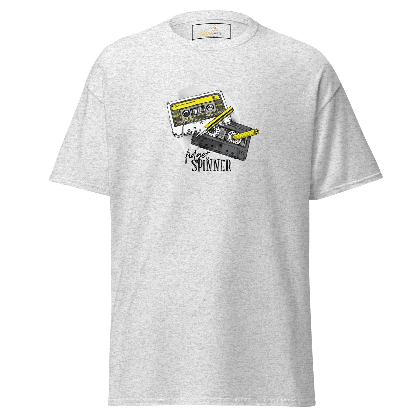 Unisex classic t-shirt - MUSIC TAPE SPINNER - REGULAR - Ash / S