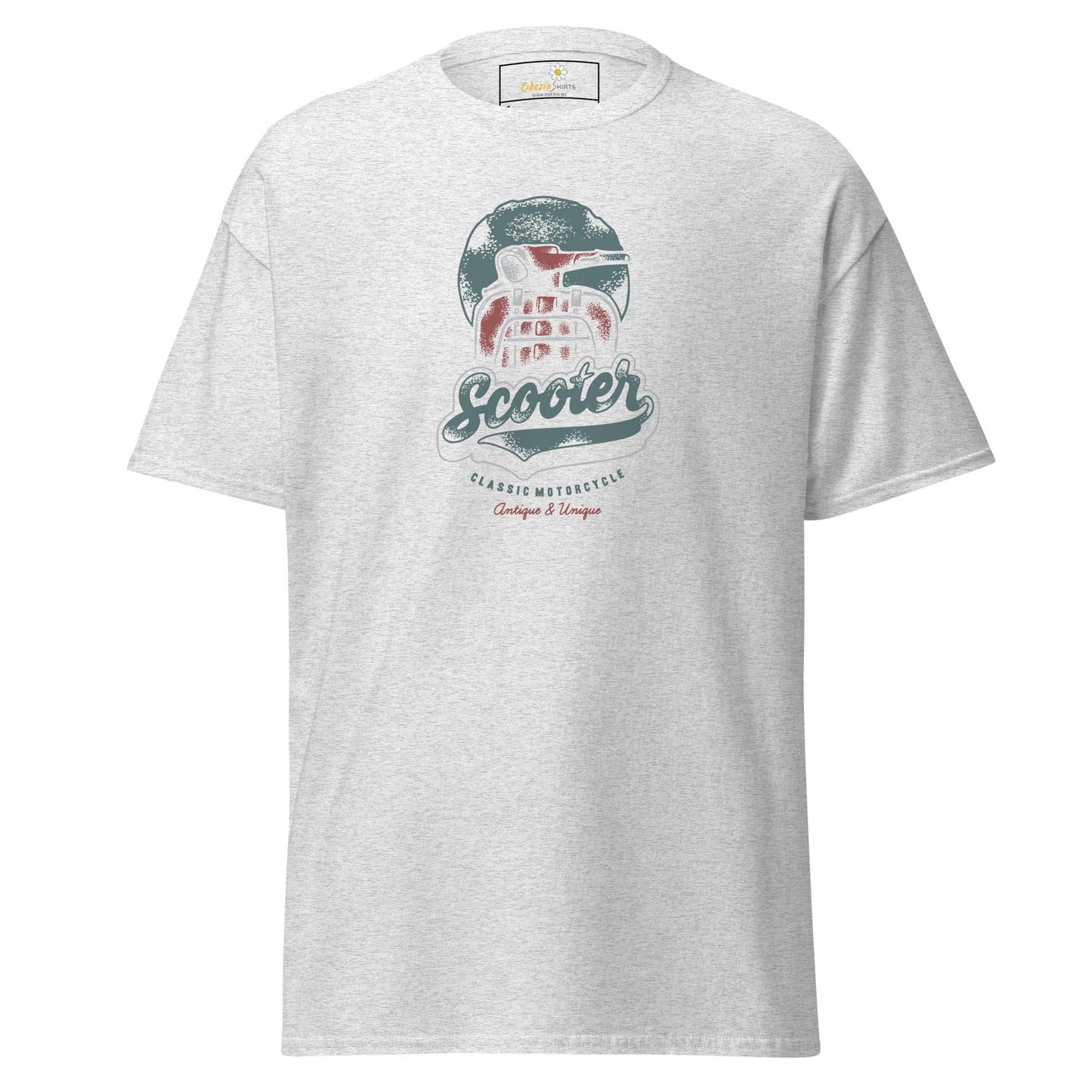 Unisex classic t-shirt - VINTAGE SCOOTER - REGULAR - Ash / S