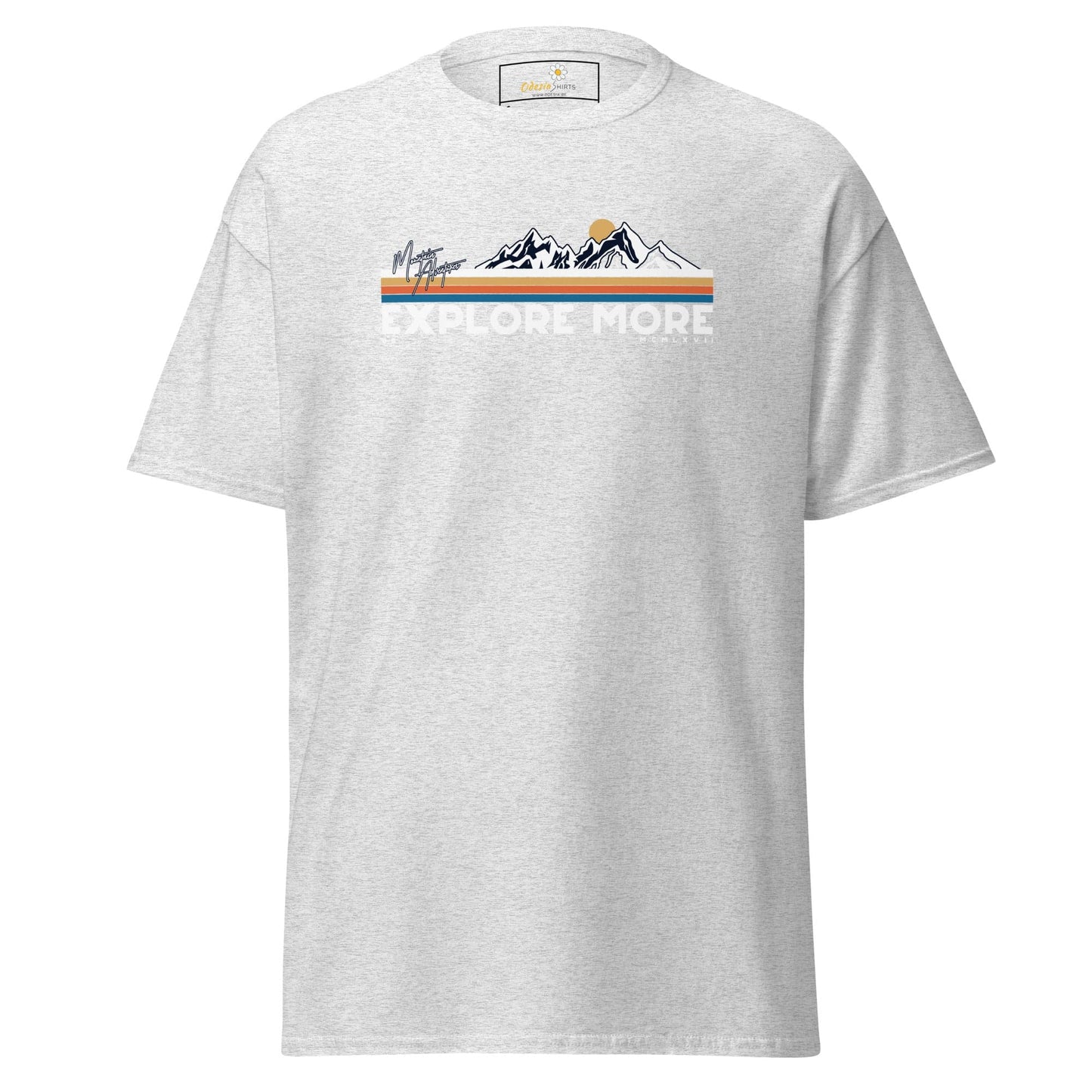Unisex classic t-shirt - ADVENTURE EXPLORE MORE - REGULAR - Ash / S