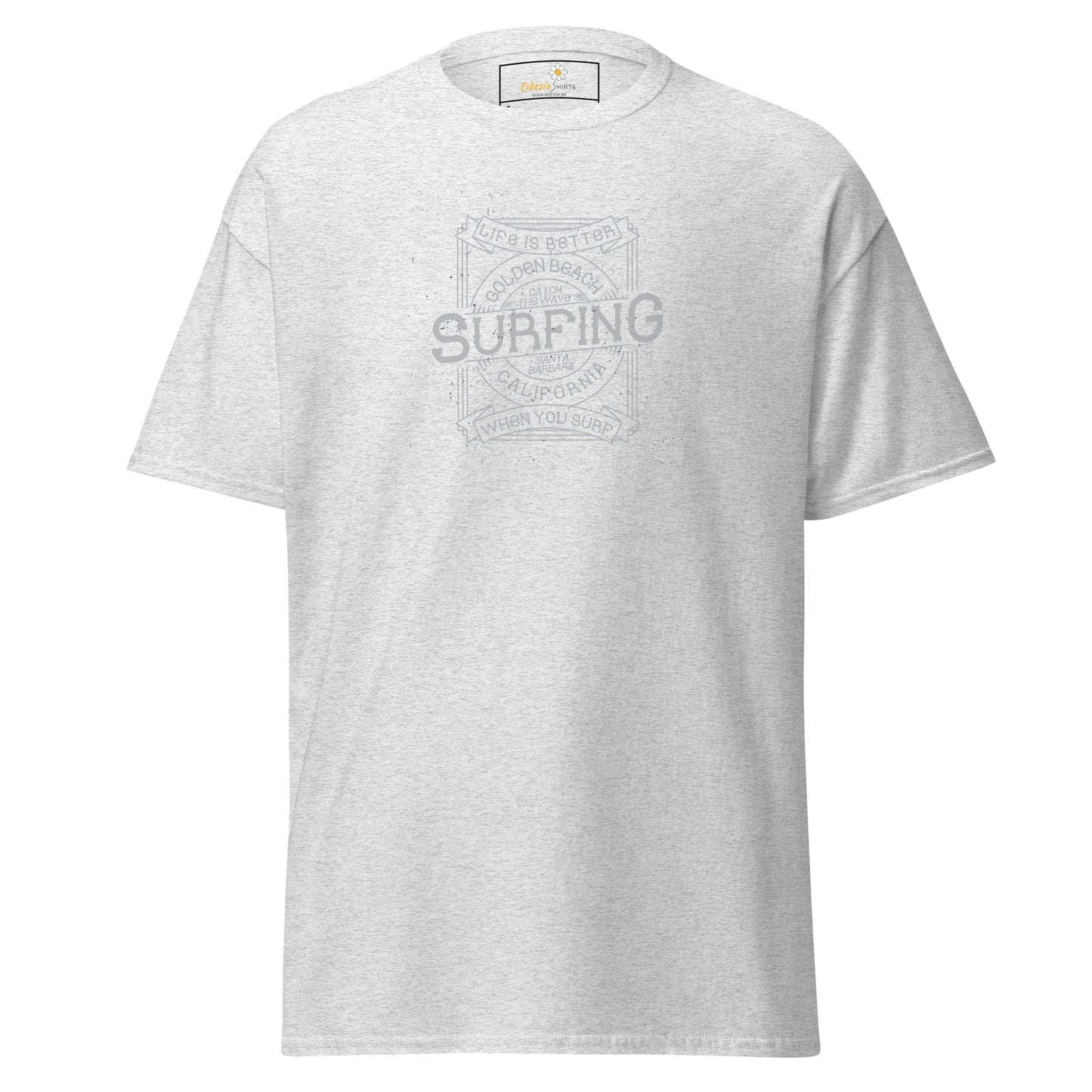 Unisex classic tee - SPORT GOLDEN BEACH SURFING - REGULAR - Ash / S