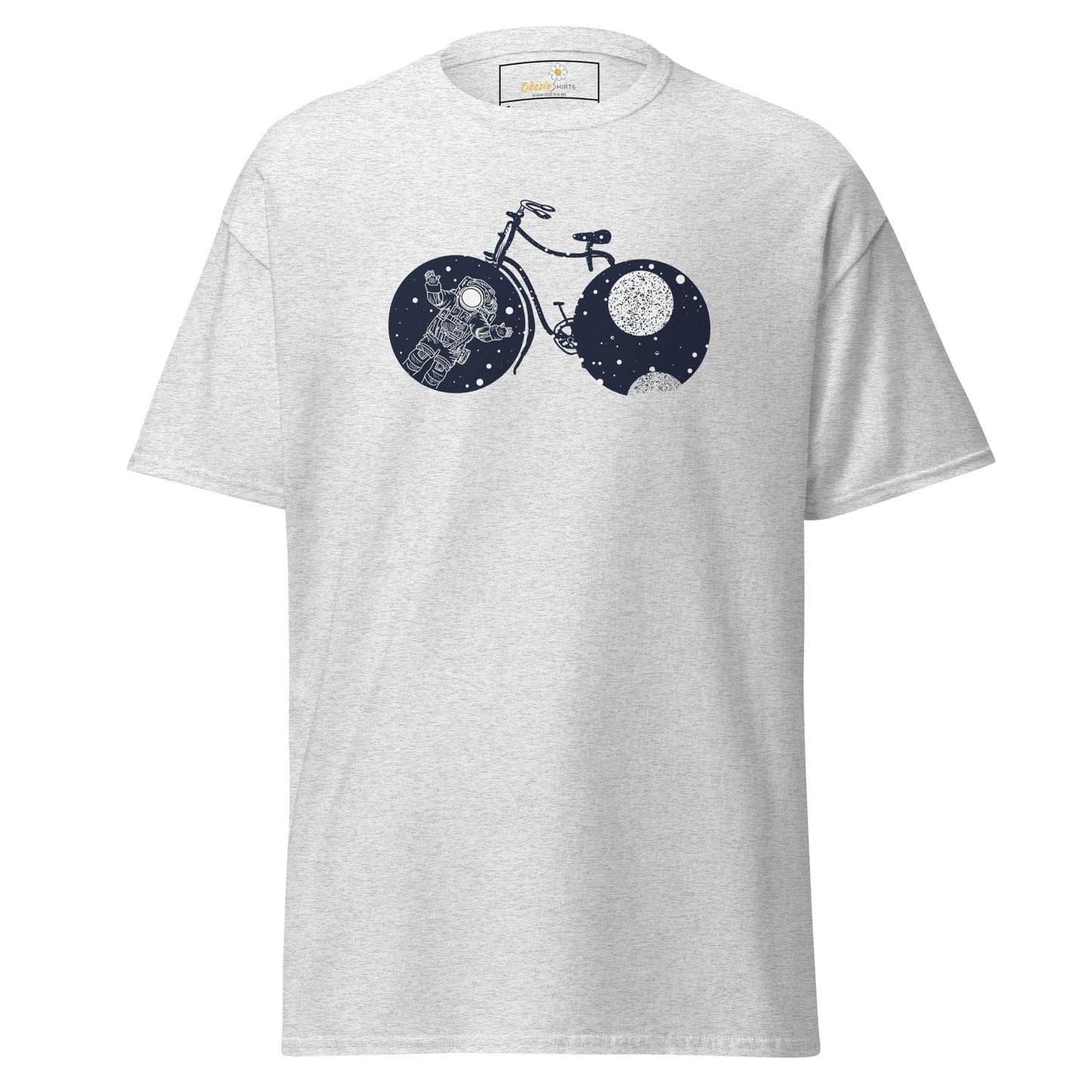 Unisex classic t-shirt - ASTRONAUT BIKE - REGULAR - Ash / S