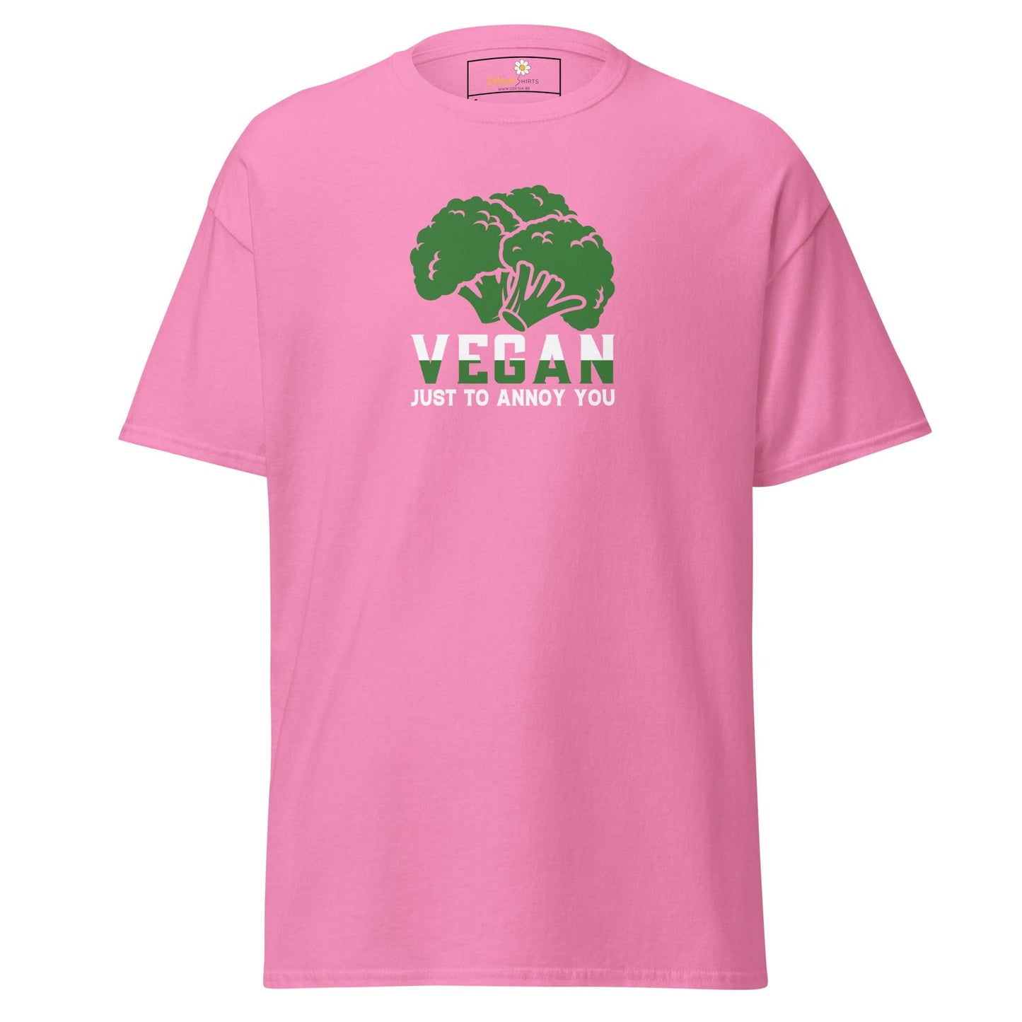 Unisex classic tee - GREEN VEGAN TO ANNOY YOU - REGULAR - Azalea / S