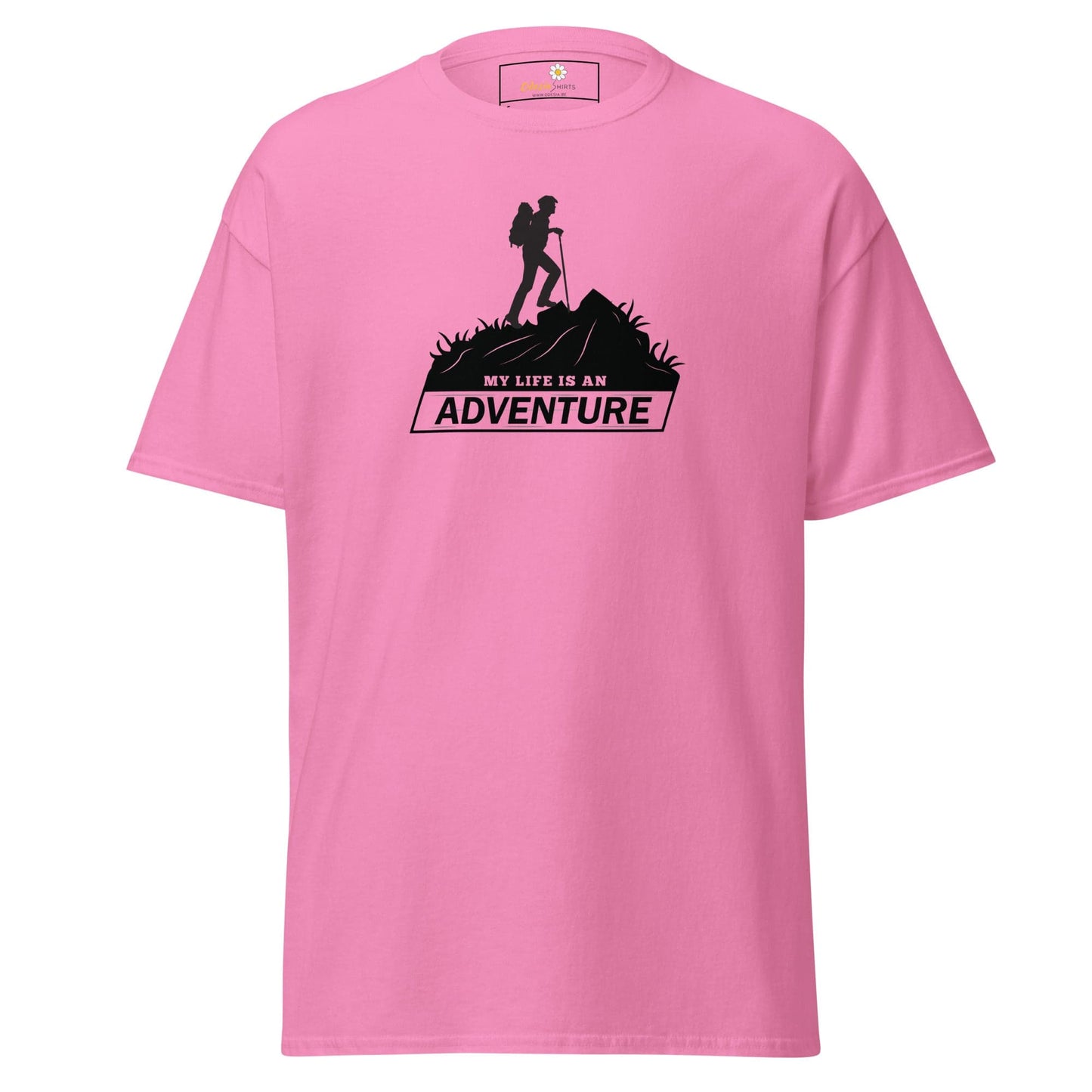 Unisex classic t-shirt - ADVENTURE MOUNTAIN - REGULAR - Azalea / S