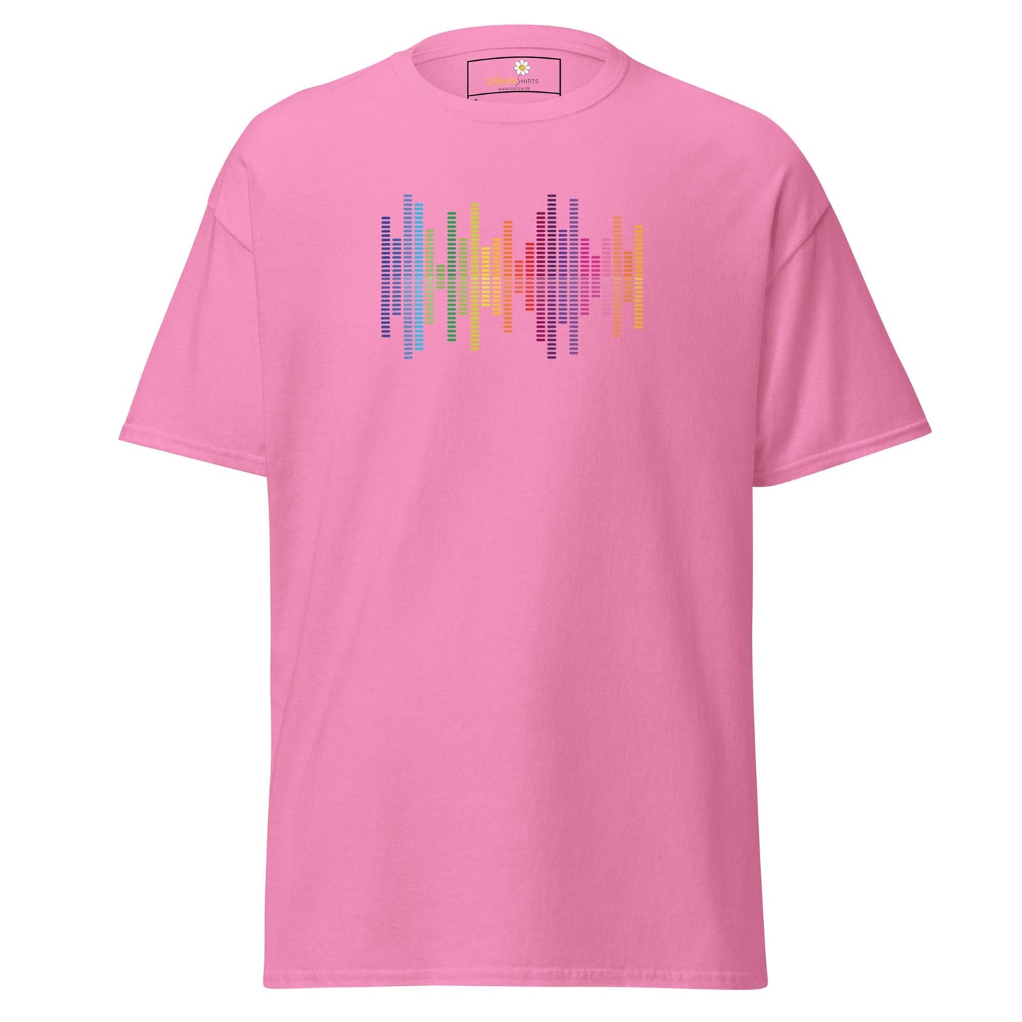 Unisex classic tee - MUSIC AUDIO SPECTRUM - REGULAR - Azalea / S
