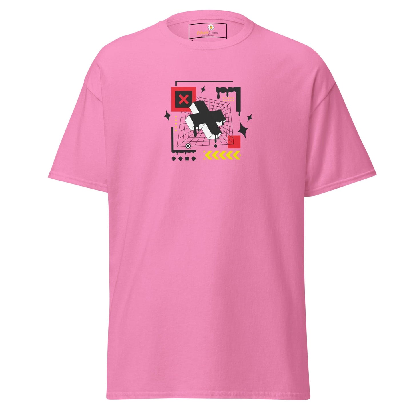 Unisex classic t-shirt - ABSTRACT FIGURES - REGULAR - Azalea / S