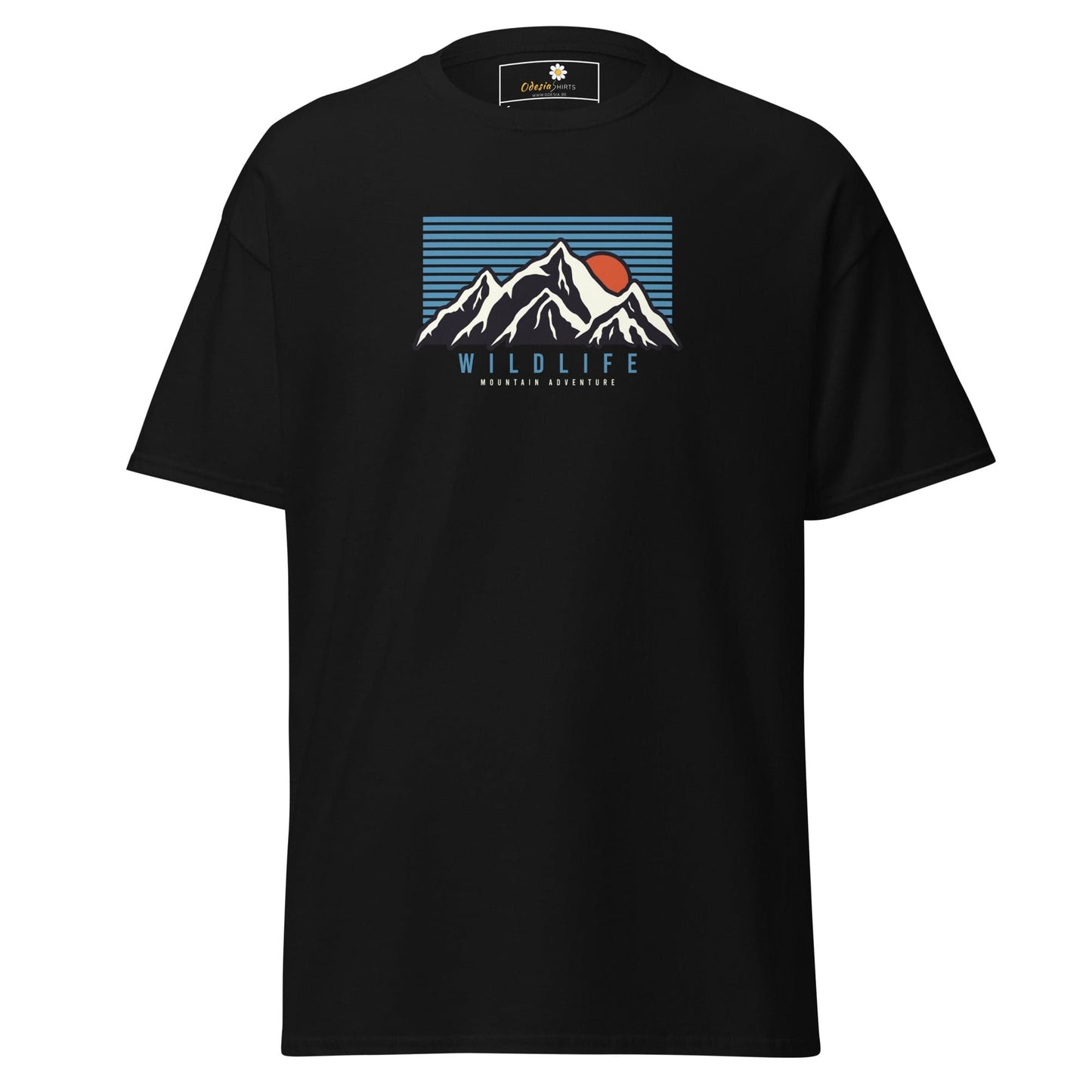 Unisex classic tee - NATURE MOUNTAIN WILDLIFE - REGULAR - Black / S