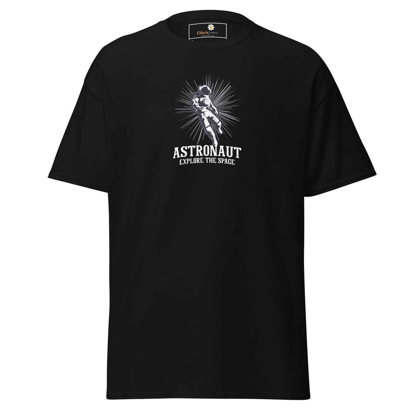 Unisex classic tee - ASTRONAUT EXPLORE SPACE - REGULAR - Black / S