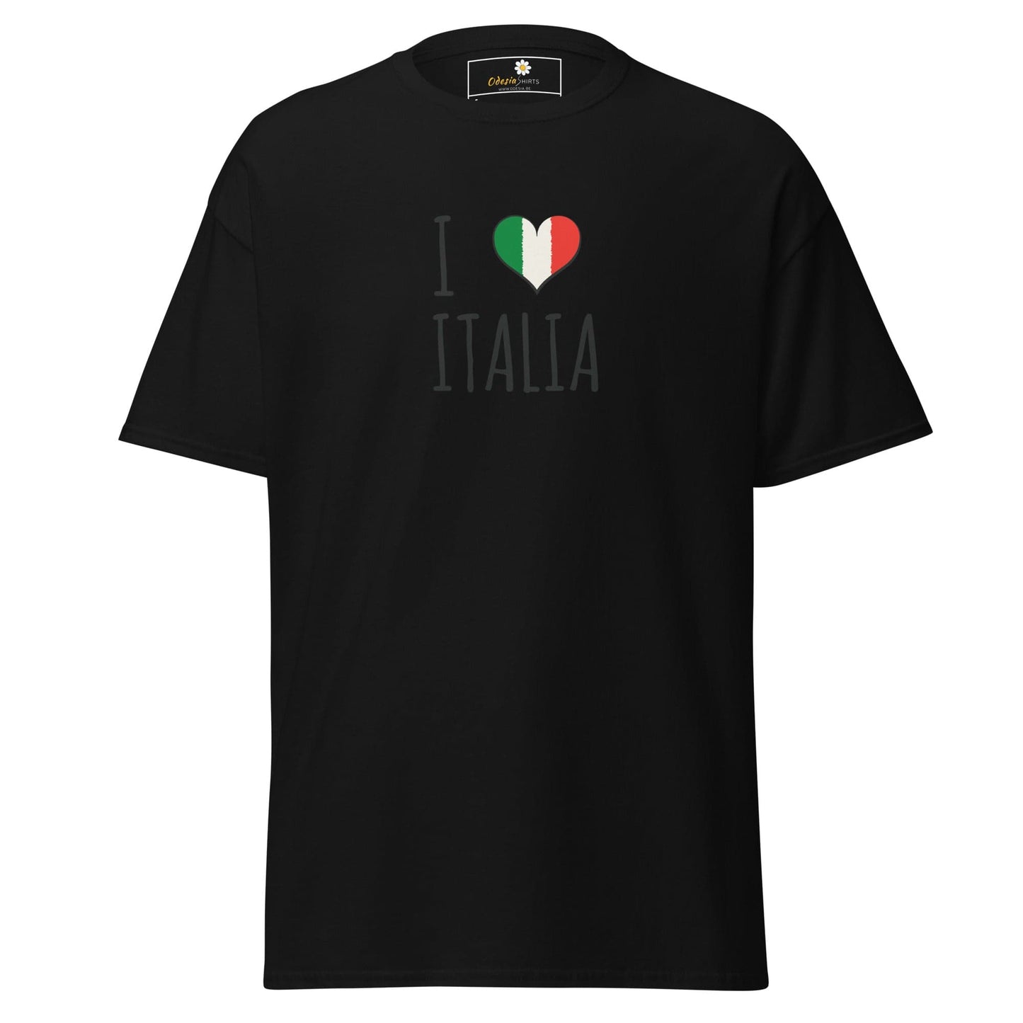 Unisex classic tee - COUNTRY I LOVE ITALY - REGULAR - Black / S