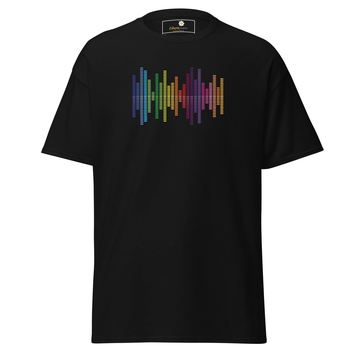 Unisex classic tee - MUSIC AUDIO SPECTRUM - REGULAR - Black / S