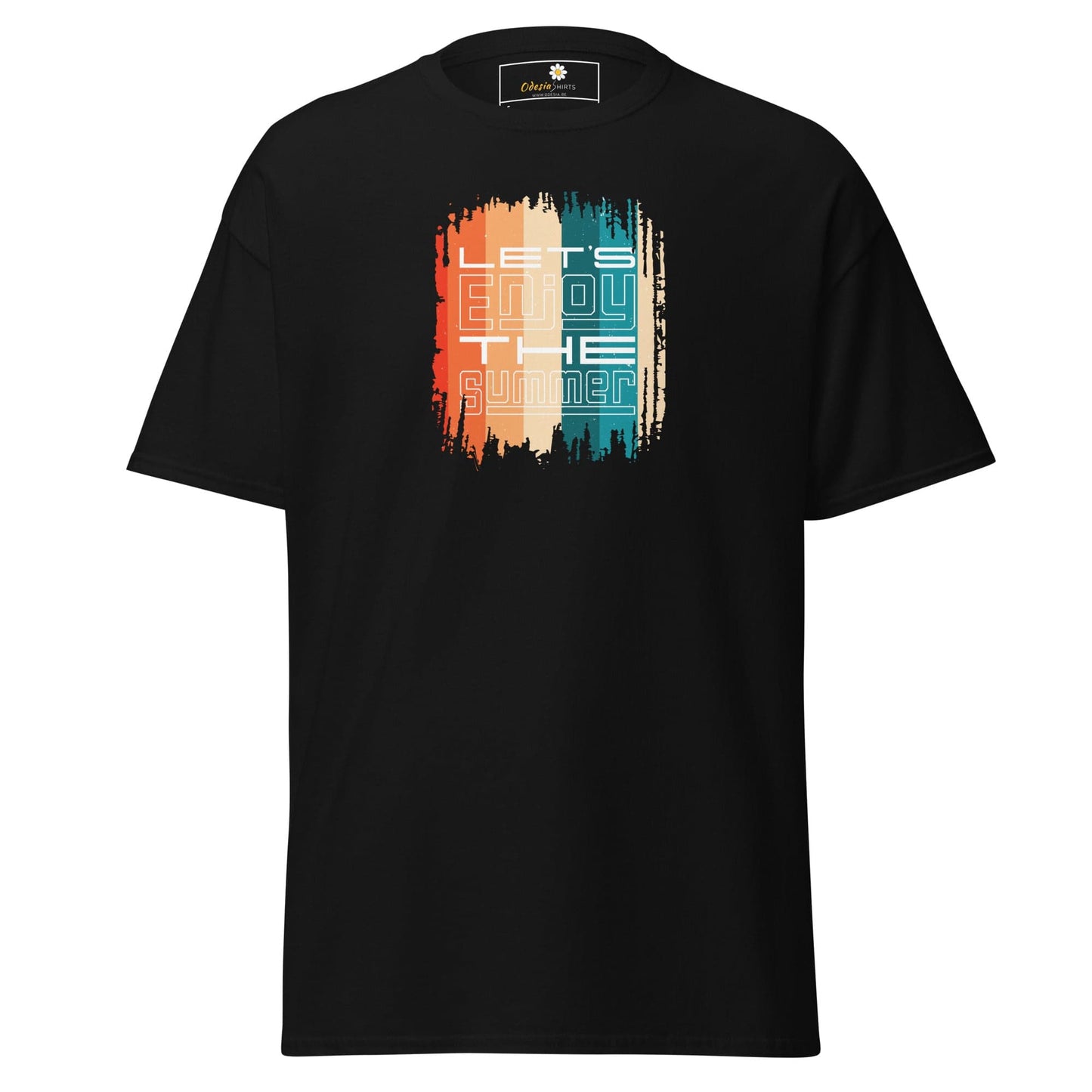 Unisex classic t-shirt - SUMMER LETS ENJOY - REGULAR - Black / S