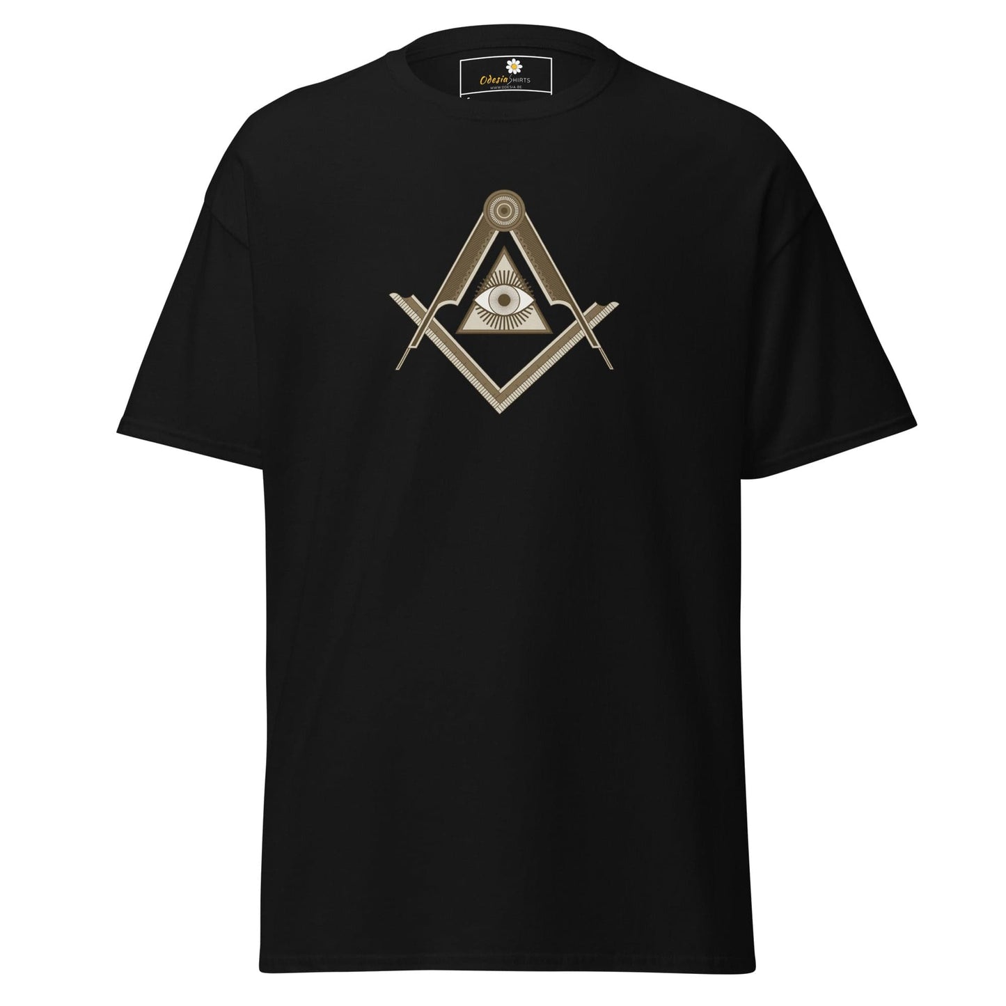 Unisex classic t-shirt - MYSTIC EYE TRIANGLE - REGULAR - Black / S