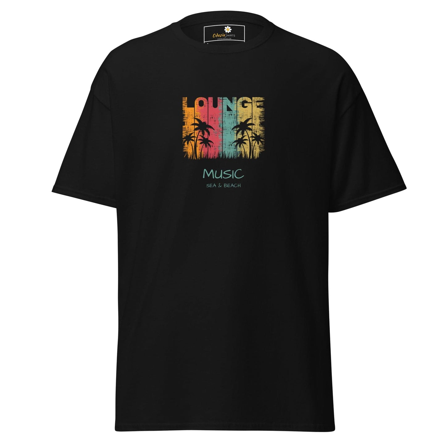 Unisex classic tee - MUSIC LOUNGE - REGULAR - Black / S
