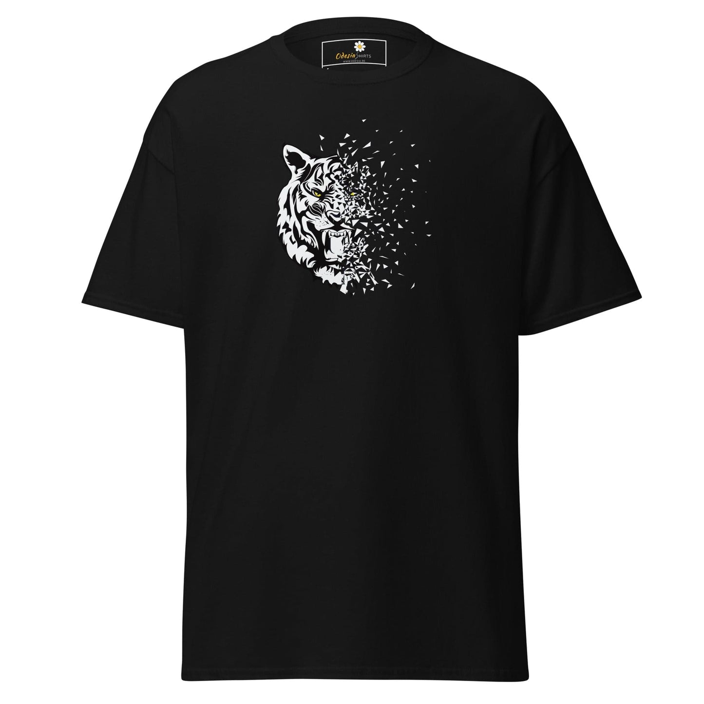 Unisex classic t-shirt - WILD LIFE TIGER DECOMPOS - REGULAR - Black / S