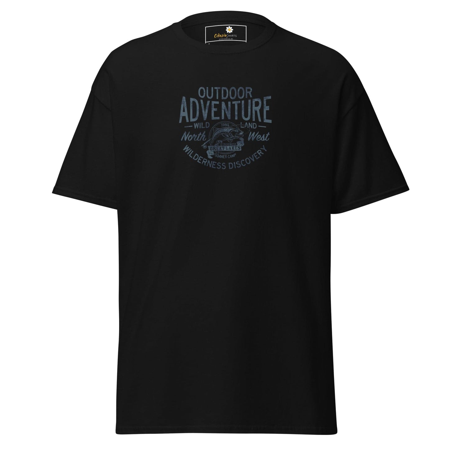Unisex classic t-shirt - SPORT OUTDOOR ADVENTURE - REGULAR - Black / S
