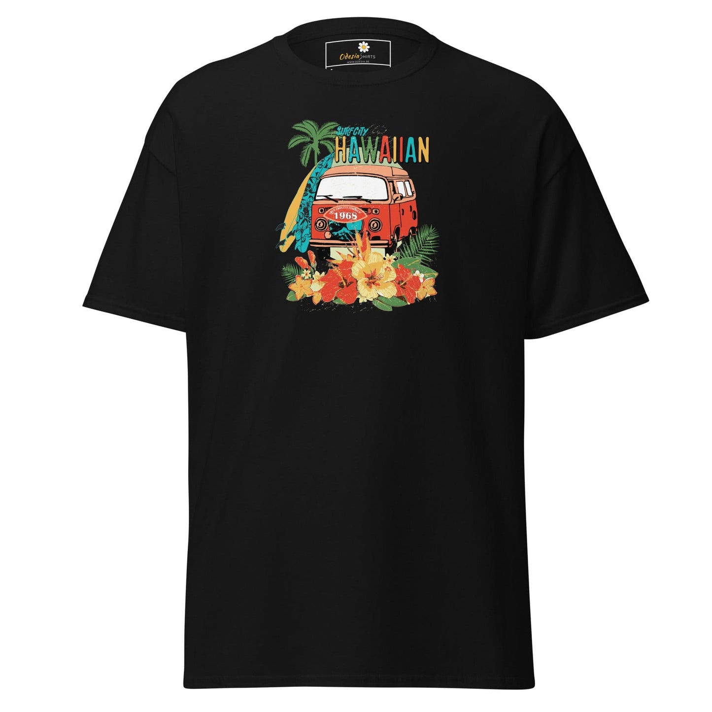 Unisex classic tee - SUMMER HAWAIAN VAN - REGULAR - Black / S