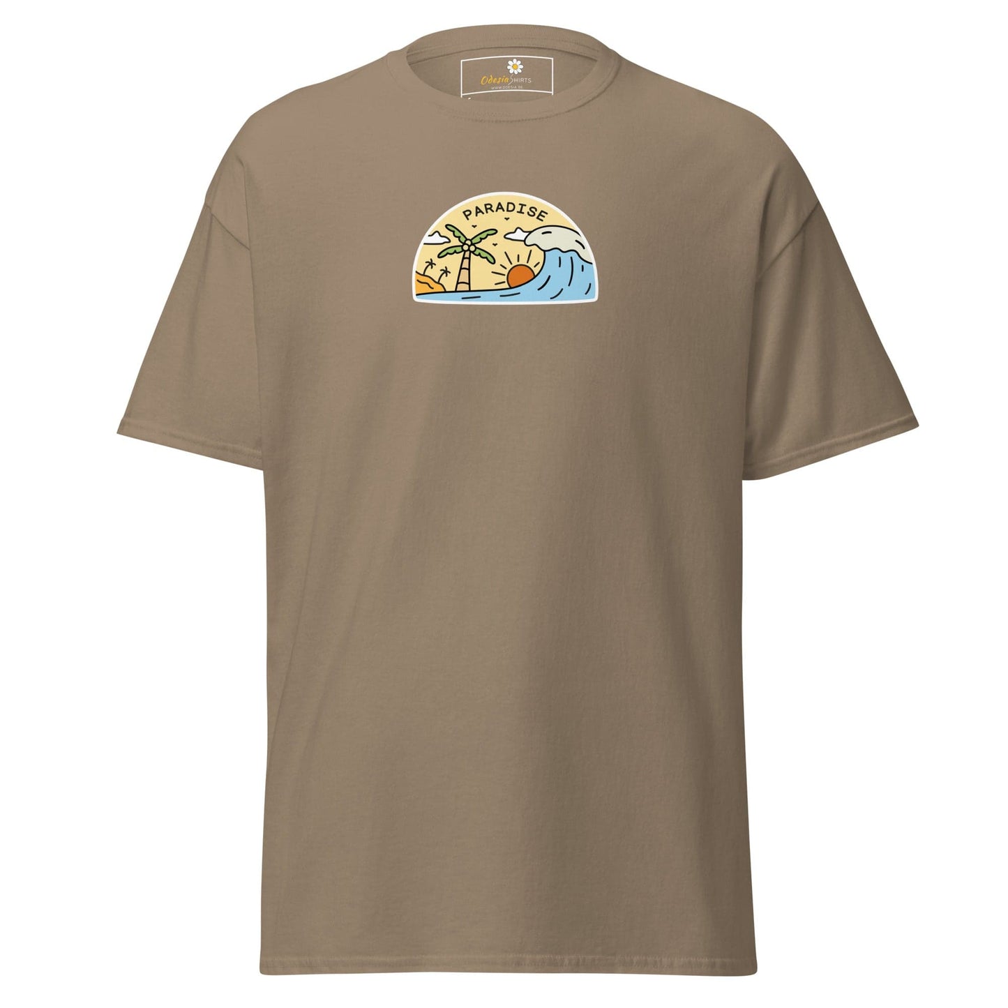 Unisex classic tee - SUMMER ISLAND PARADISE - REGULAR - Brown Savana / S