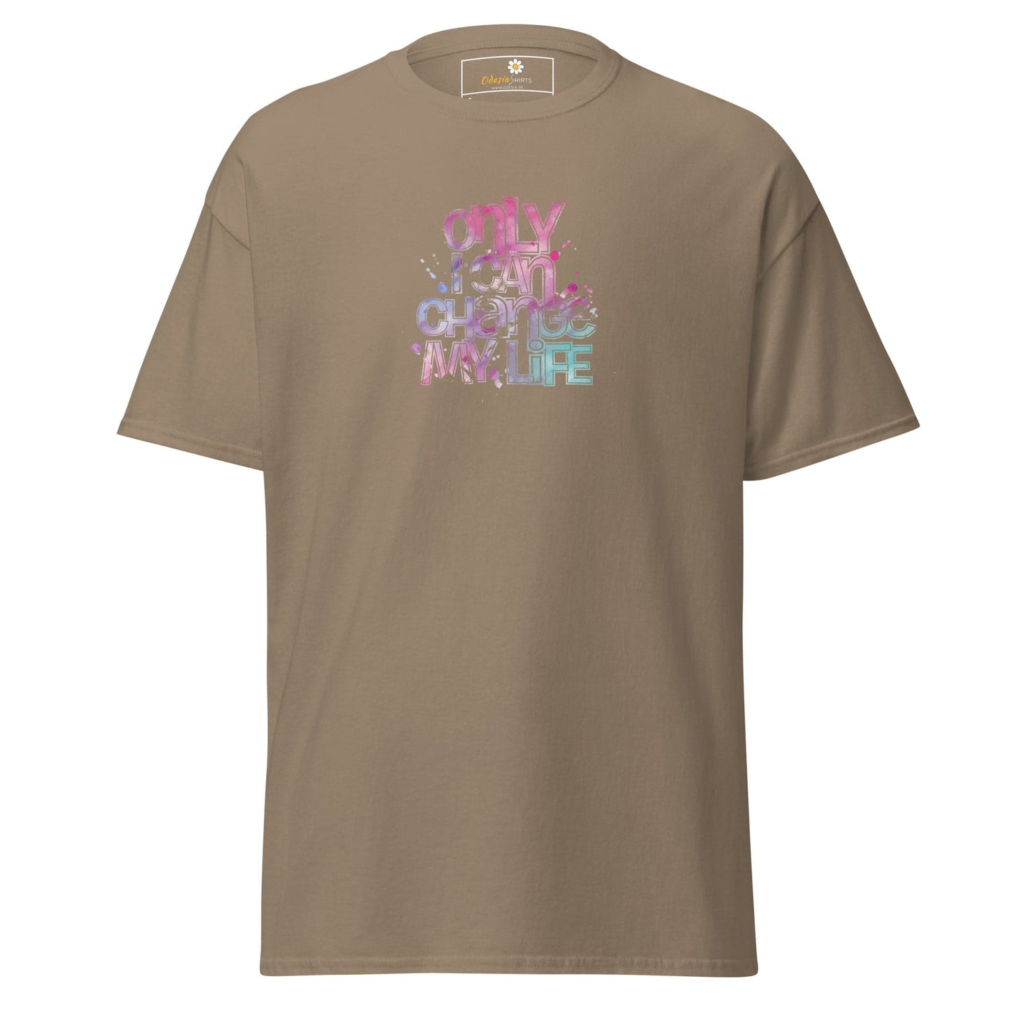 Unisex classic tee - TEXT ONLY I CAN CHANGE - REGULAR - Brown Savana / S