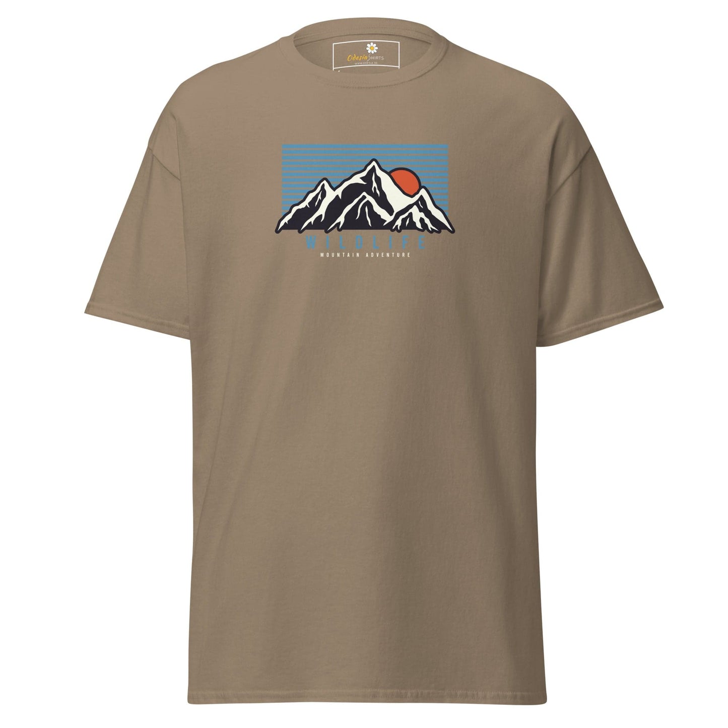 Unisex classic tee - NATURE MOUNTAIN WILDLIFE - REGULAR - Brown Savana / S