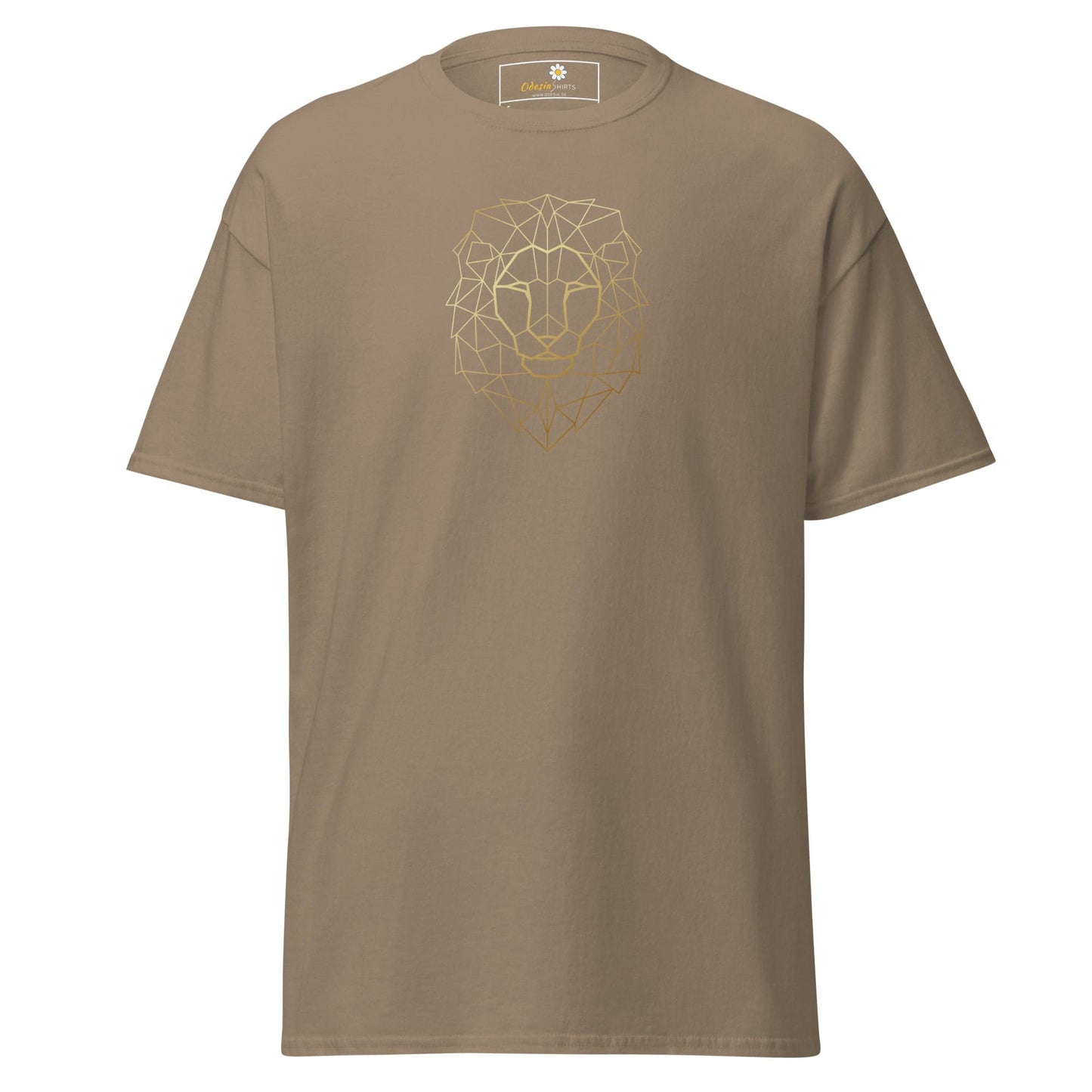 Unisex classic tee - WILD LIFE LION HEAD LINES - REGULAR - Brown Savana / S