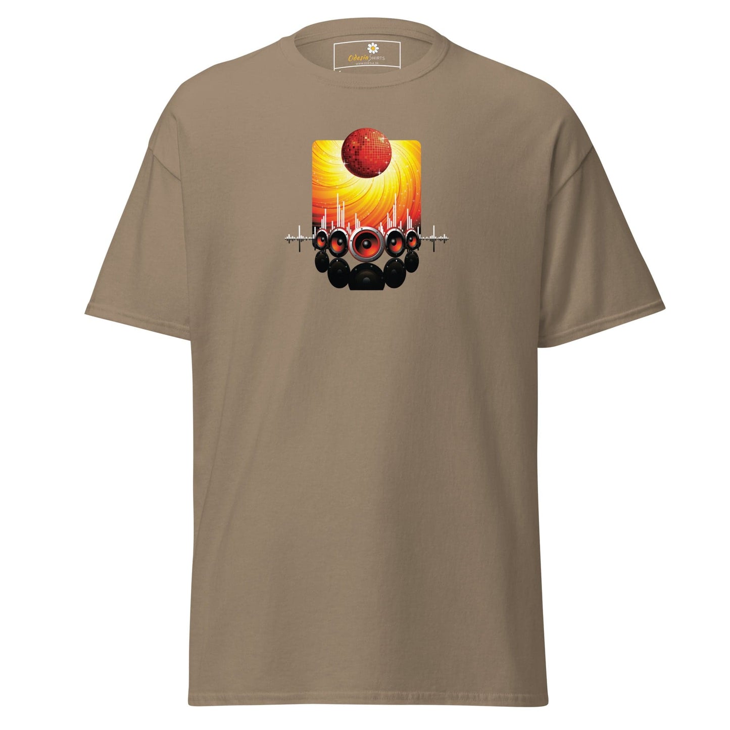 Unisex classic tee - MUSIC SPEAKERS - REGULAR - Brown Savana / S