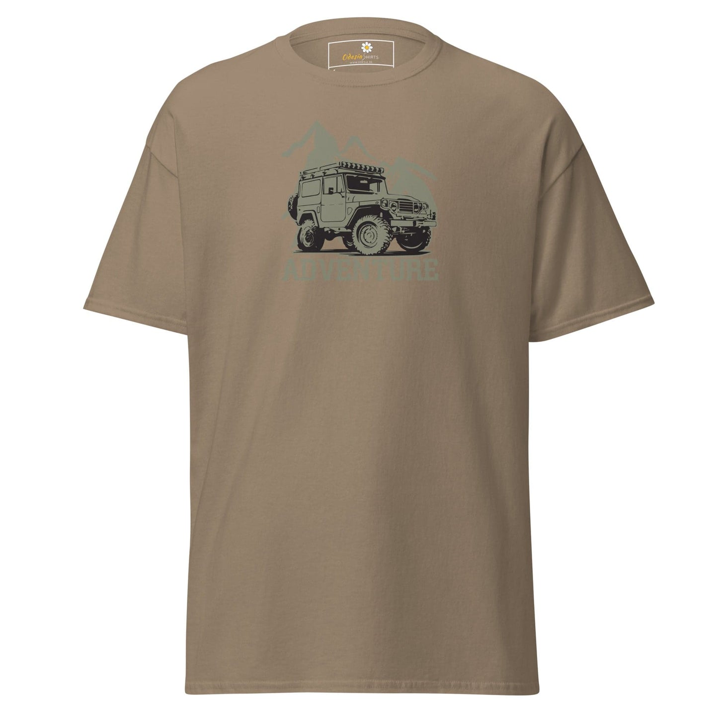Unisex classic t-shirt - MOTOR ADVENTURE 4X4 - REGULAR - Brown Savana / S