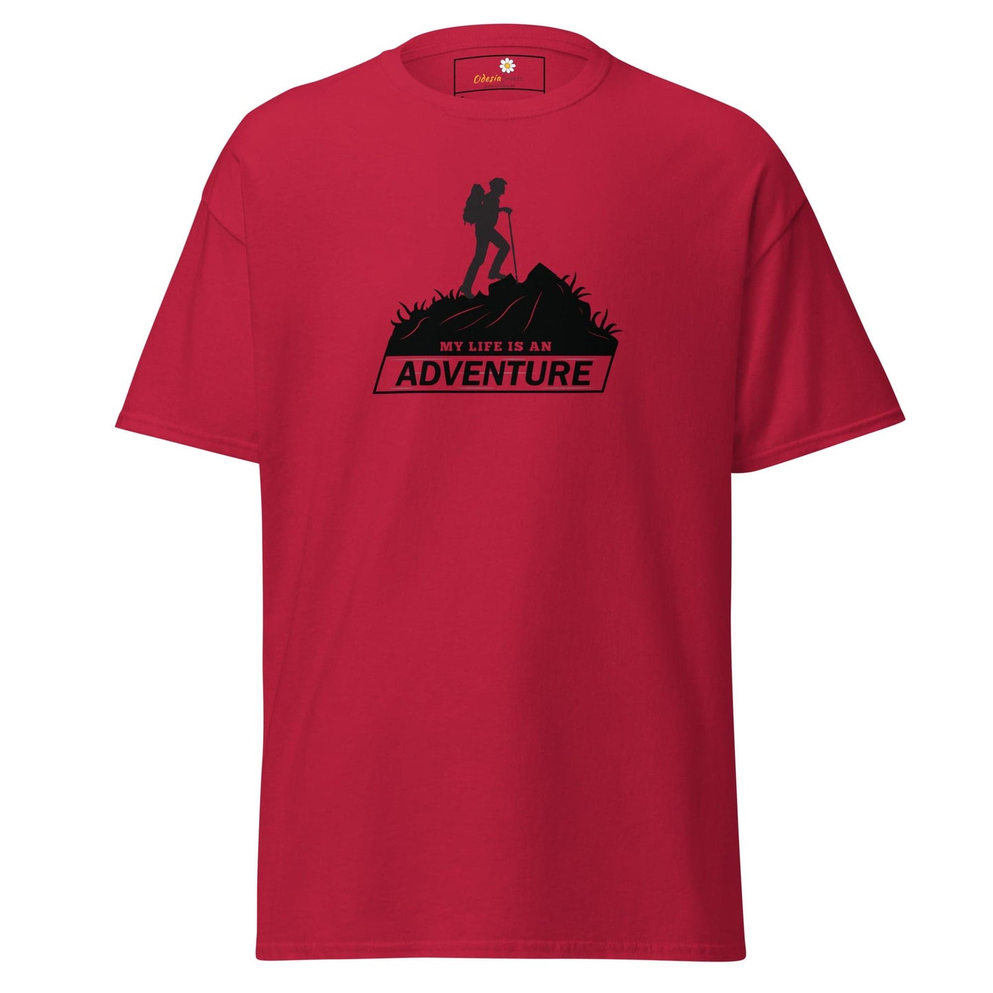 Unisex classic t-shirt - ADVENTURE MOUNTAIN - REGULAR - Cardinal / S