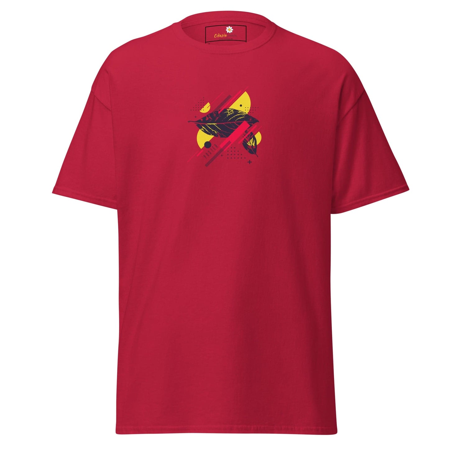 Unisex classic t-shirt - ABSTRACT SHAPES - REGULAR - Cardinal / S
