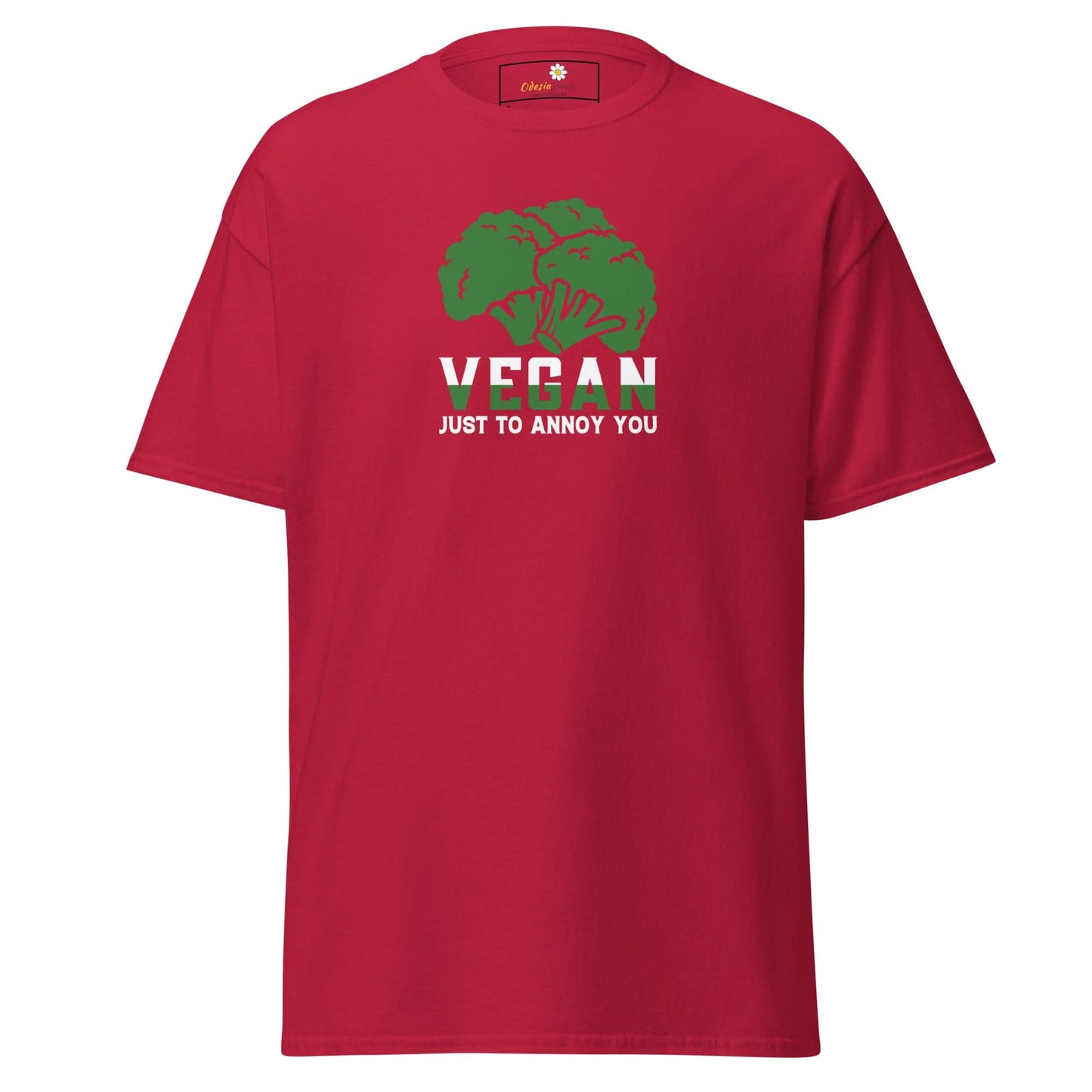 Unisex classic tee - GREEN VEGAN TO ANNOY YOU - REGULAR - Cardinal / S
