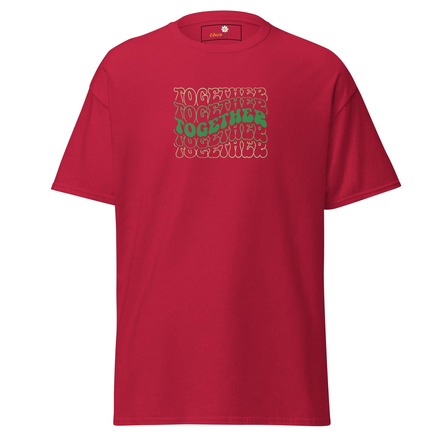 Unisex classic tee - TEXT POSITIVE TOGETHER - REGULAR - Cardinal / S