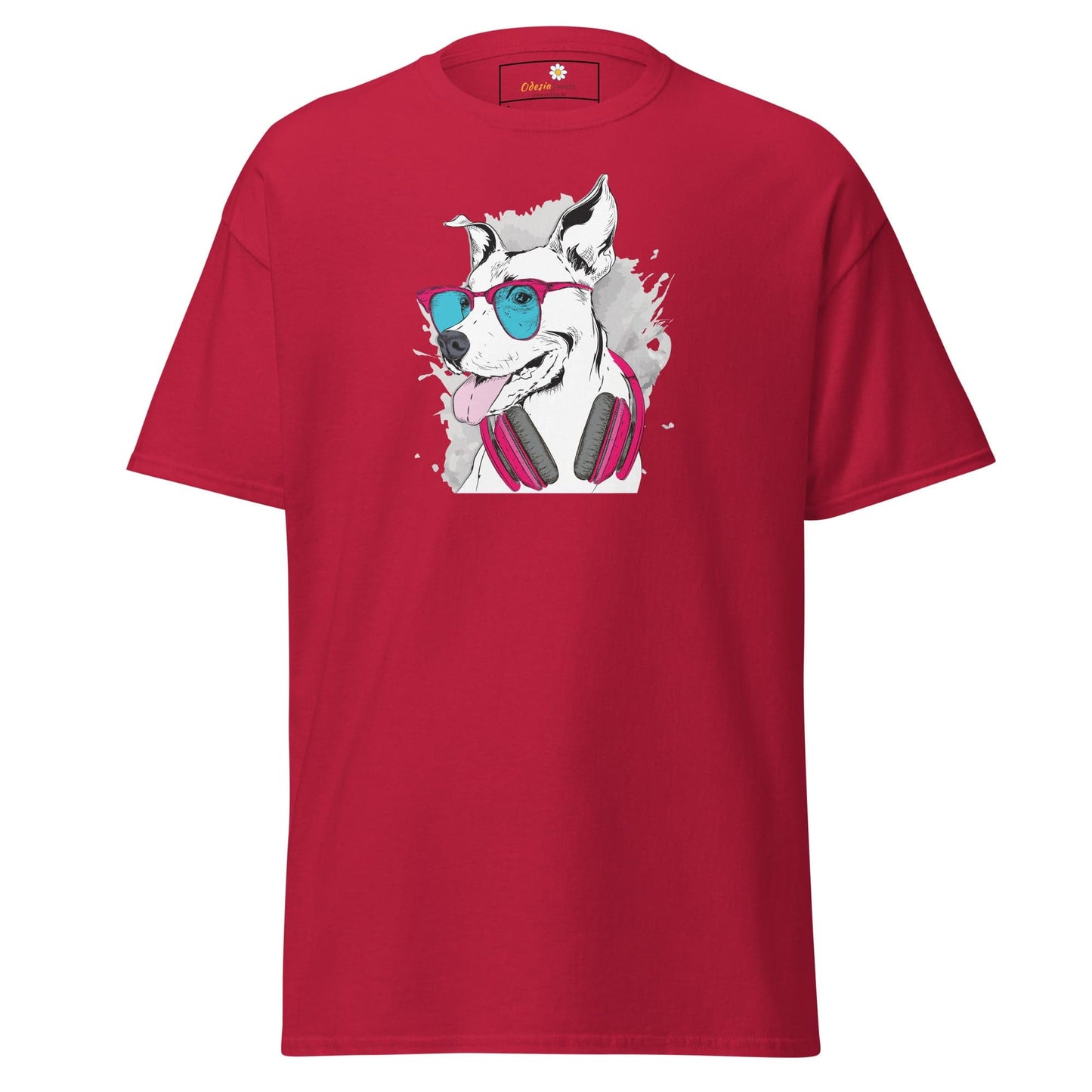Unisex classic t-shirt - ANIMALS MUSIC DOG - REGULAR - Cardinal / S