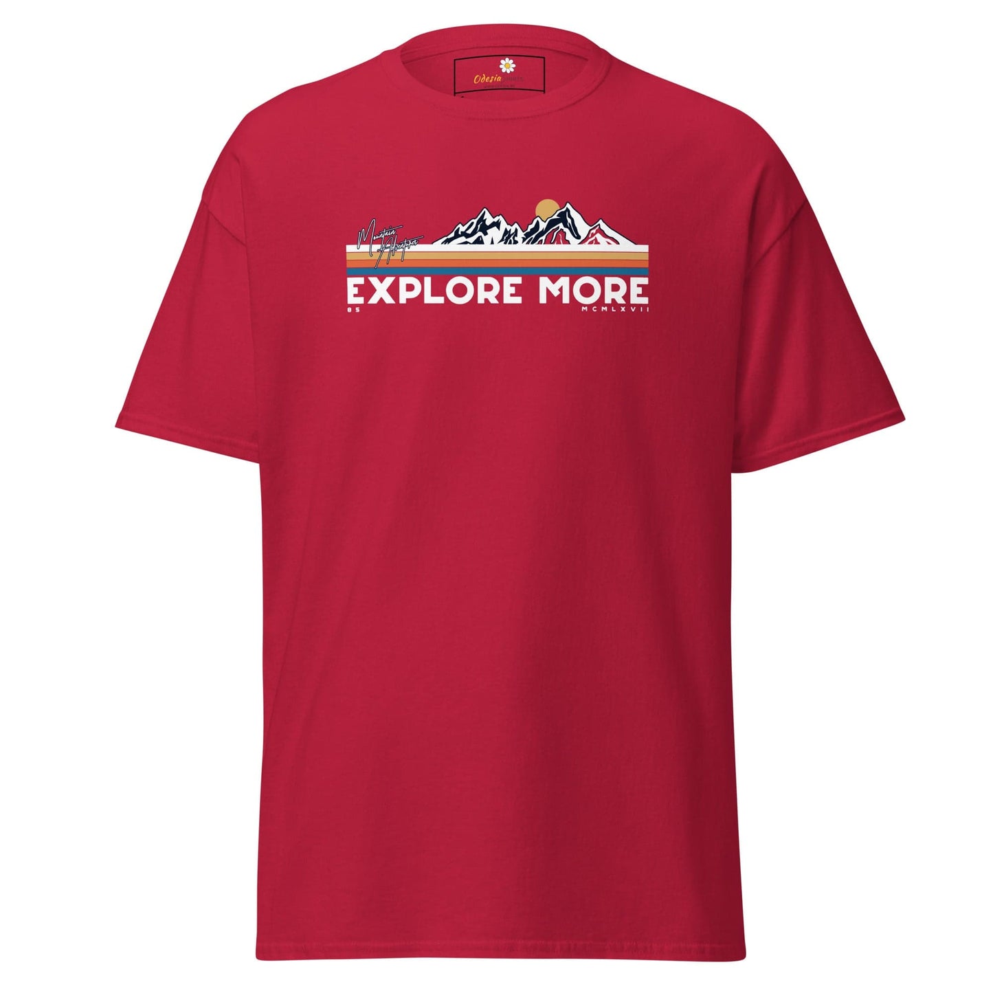 Unisex classic t-shirt - ADVENTURE EXPLORE MORE - REGULAR - Cardinal / S